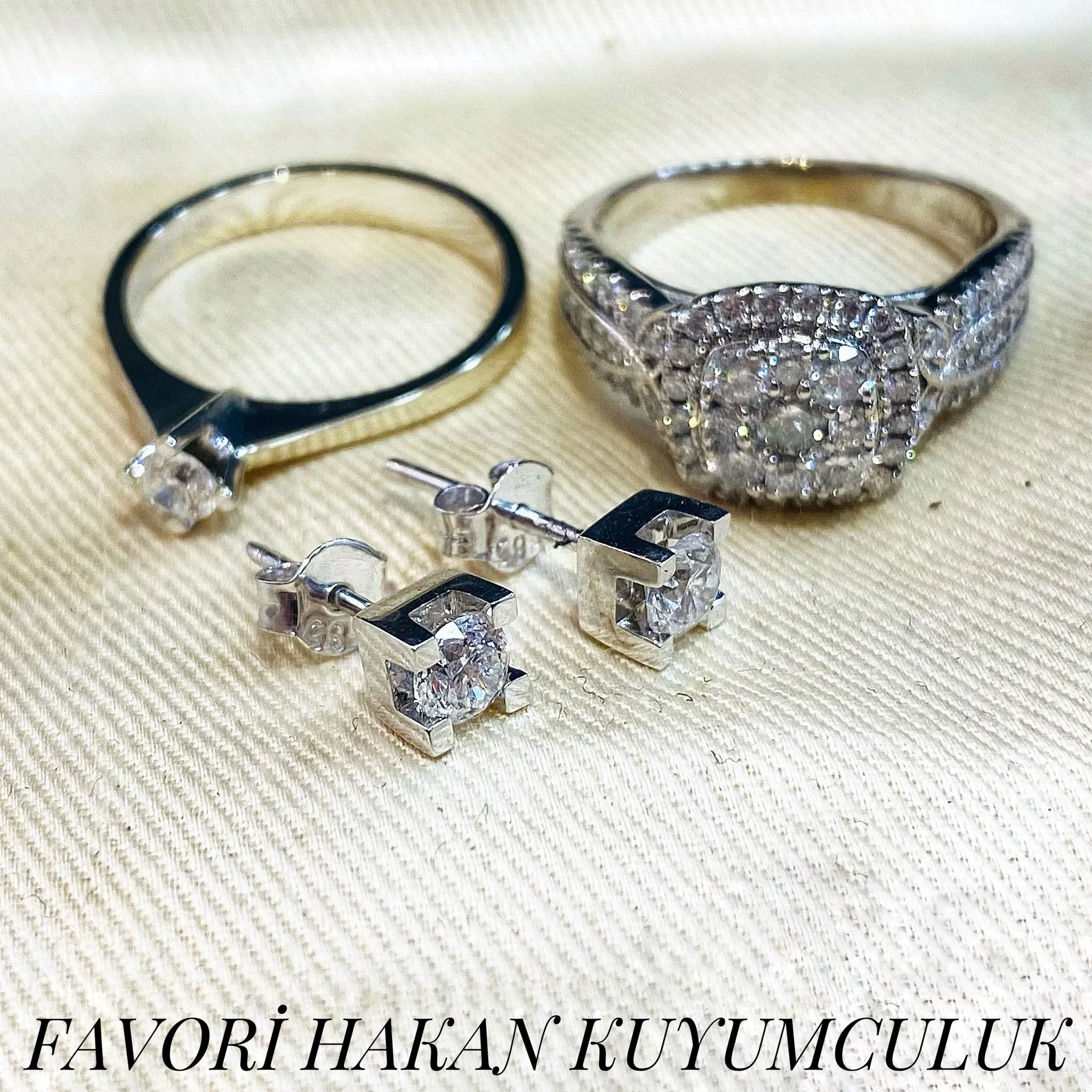 HDR Sertifikalı Pırlanta Tektaş Model Küpe