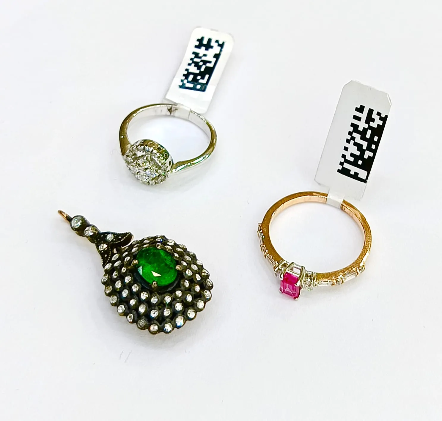 Elmas Ve Zümrüt Model Kolye Uç