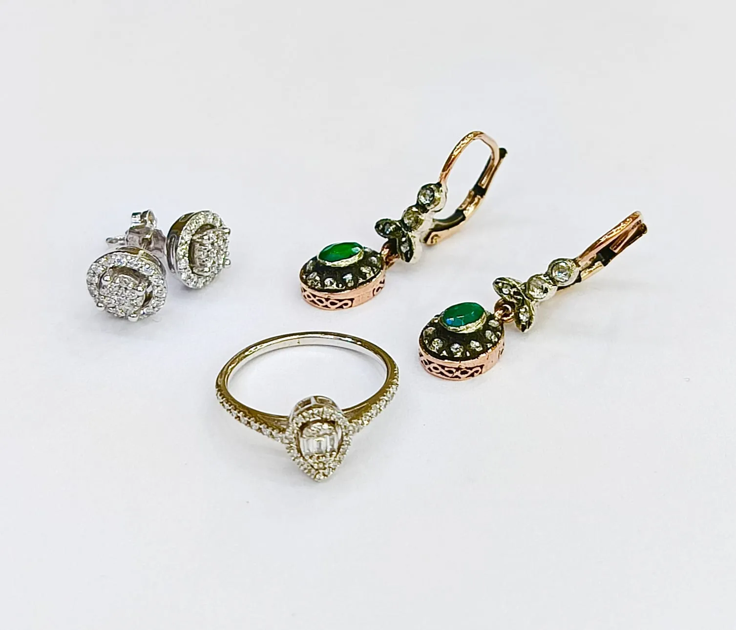 Pırlanta Damla Model Baget Yüzük