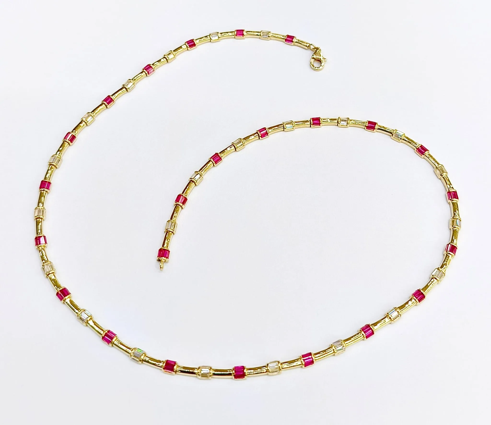 Favori Marka Renkli Taşlı Tasarım Model Zincir