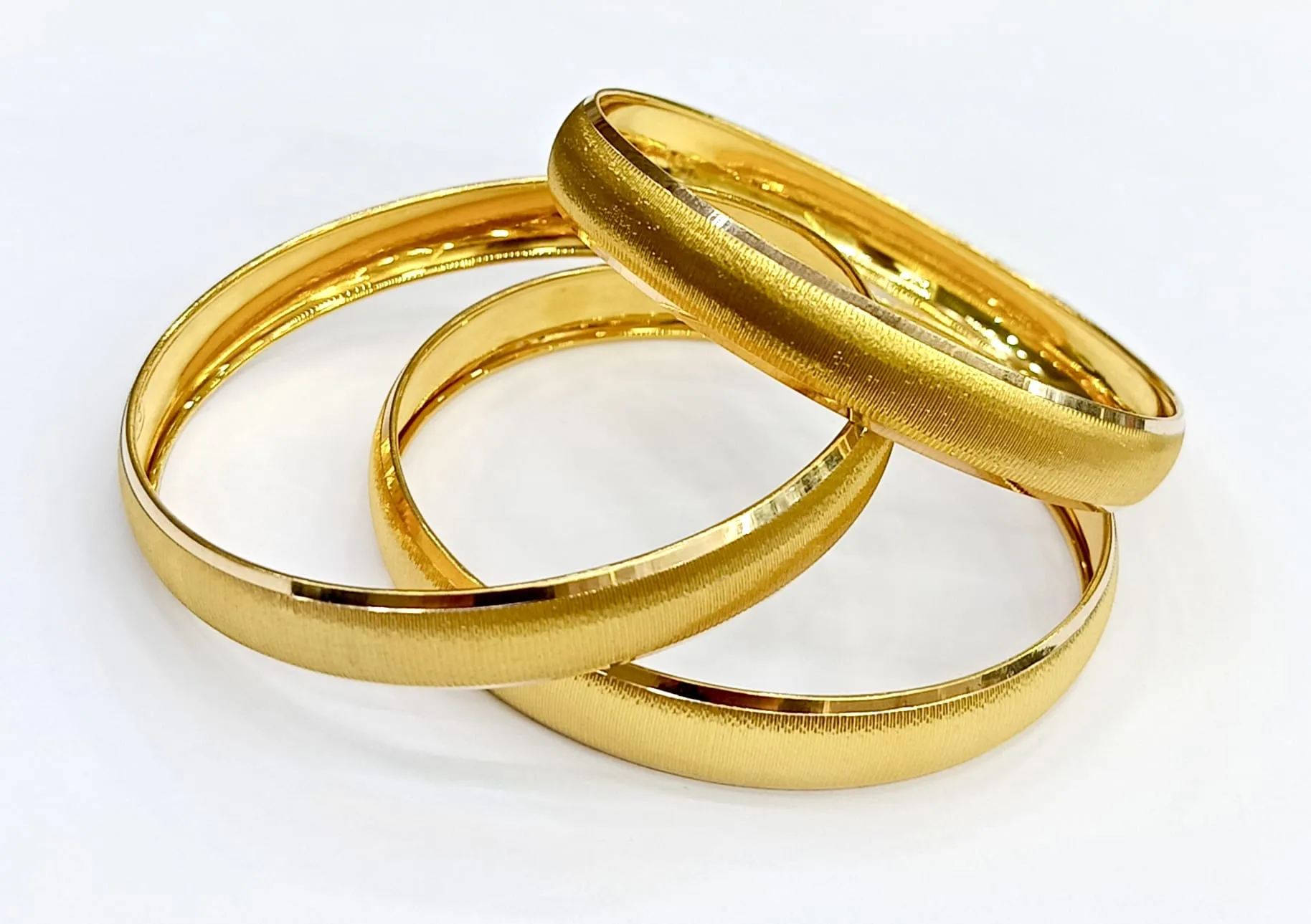 14 Ayar Hediyelik Desenli Bilezik 21 NO