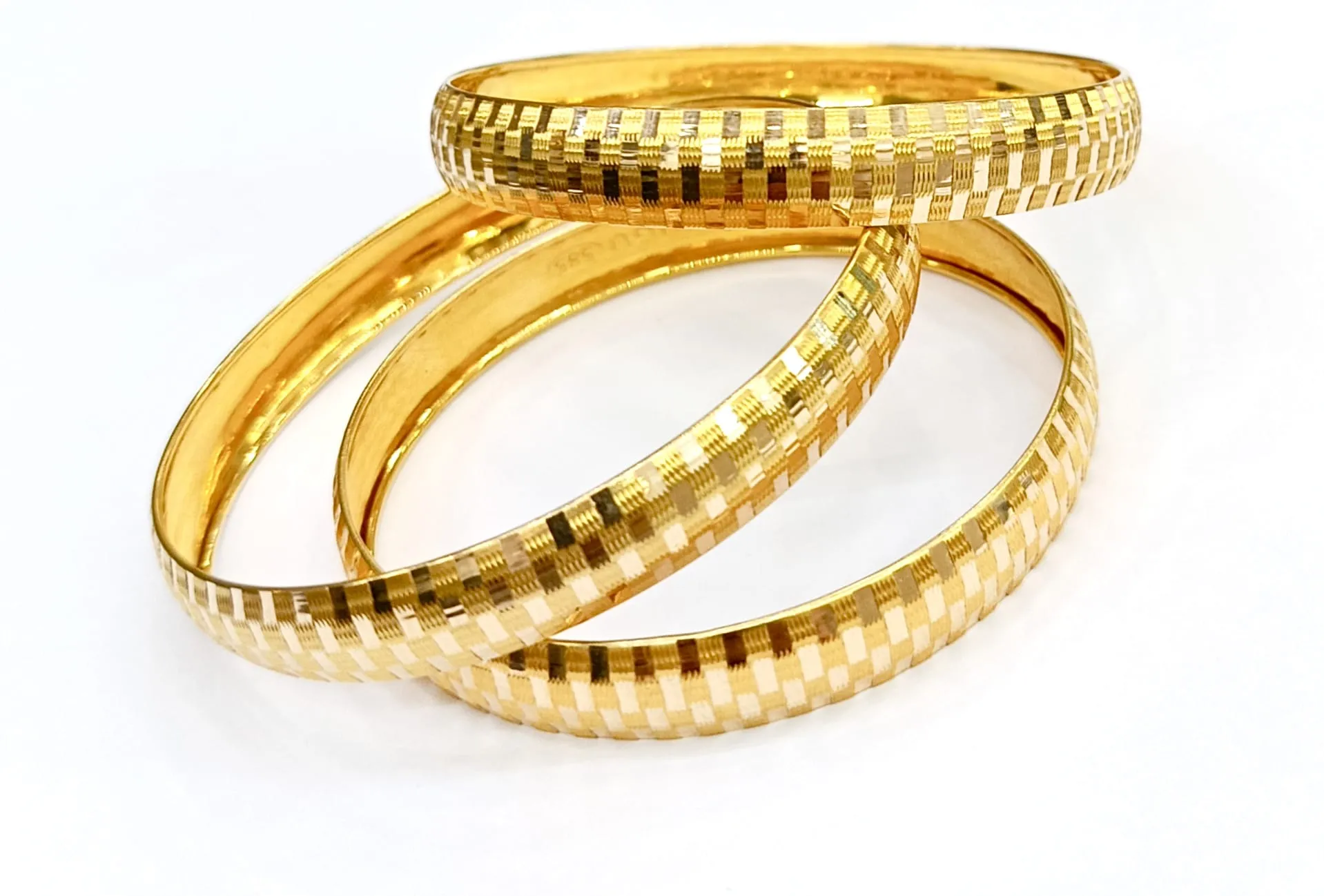 14 Ayar Desenli Hediyelik Bilezik 21 NO