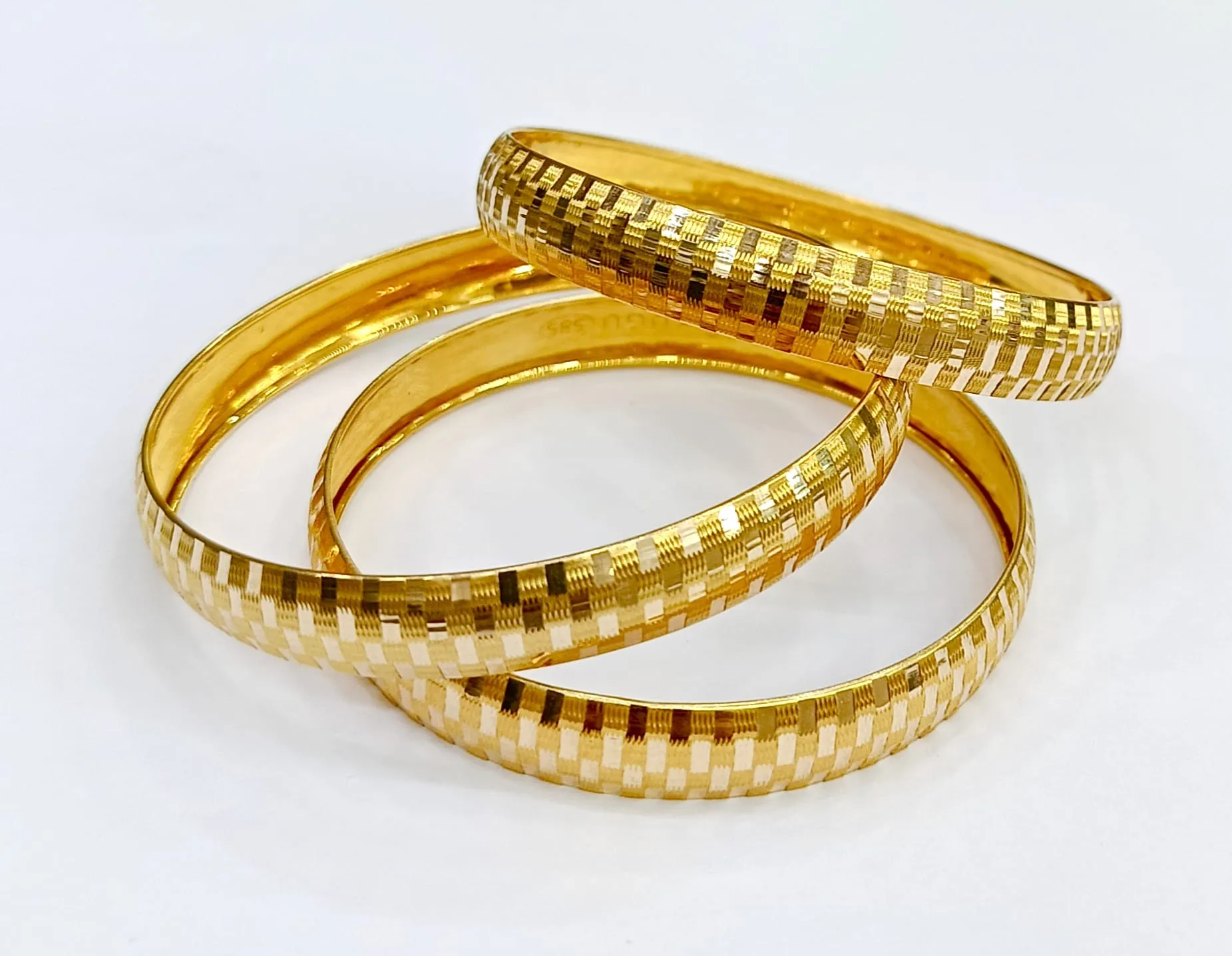 14 Ayar Desenli Hediyelik Bilezik 21 NO