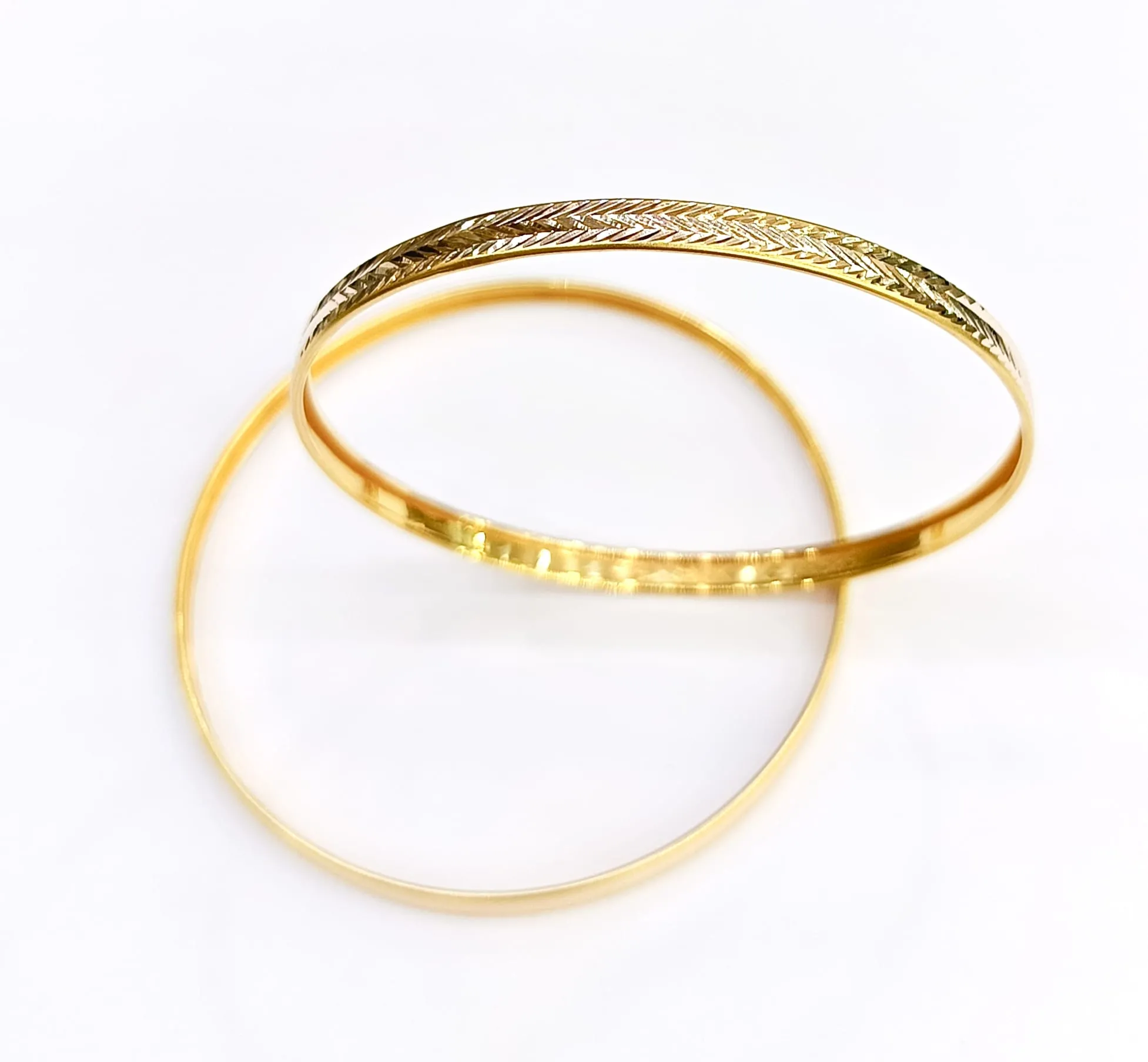 14 Ayar Desenli Hediyelik Bilezik 21 NO