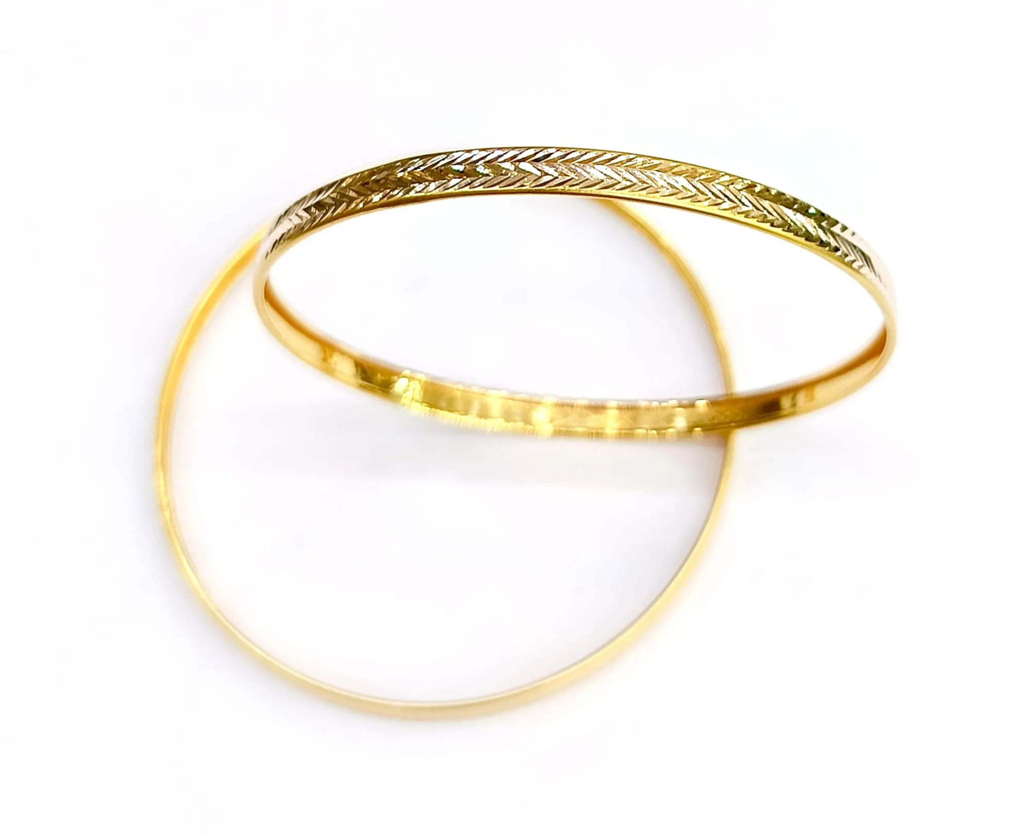 14 Ayar Desenli Hediyelik Bilezik 21 NO