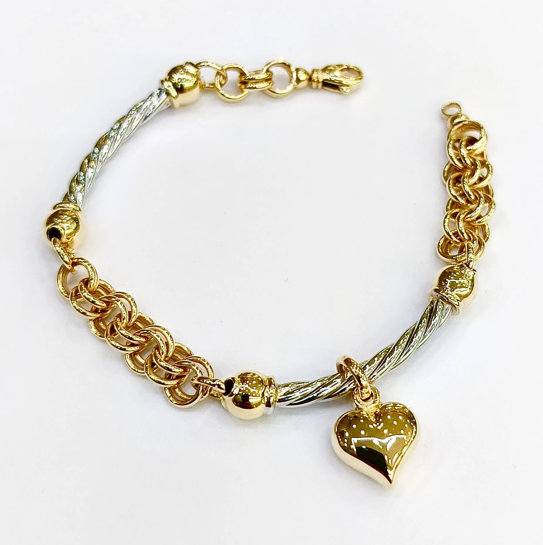 Favori Marka İtalyan Model Kalpli Bileklik 