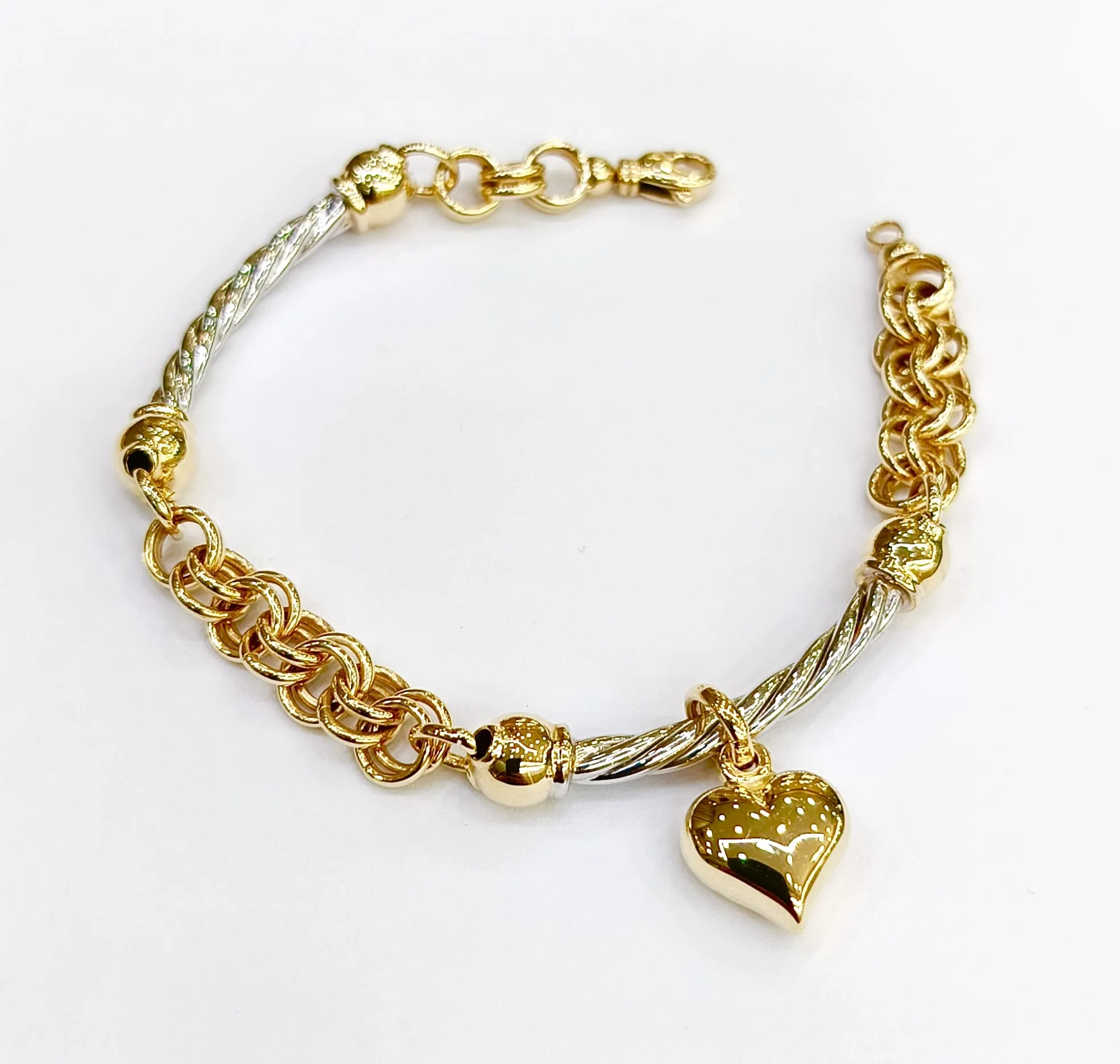 Favori Marka İtalyan Model Kalpli Bileklik 