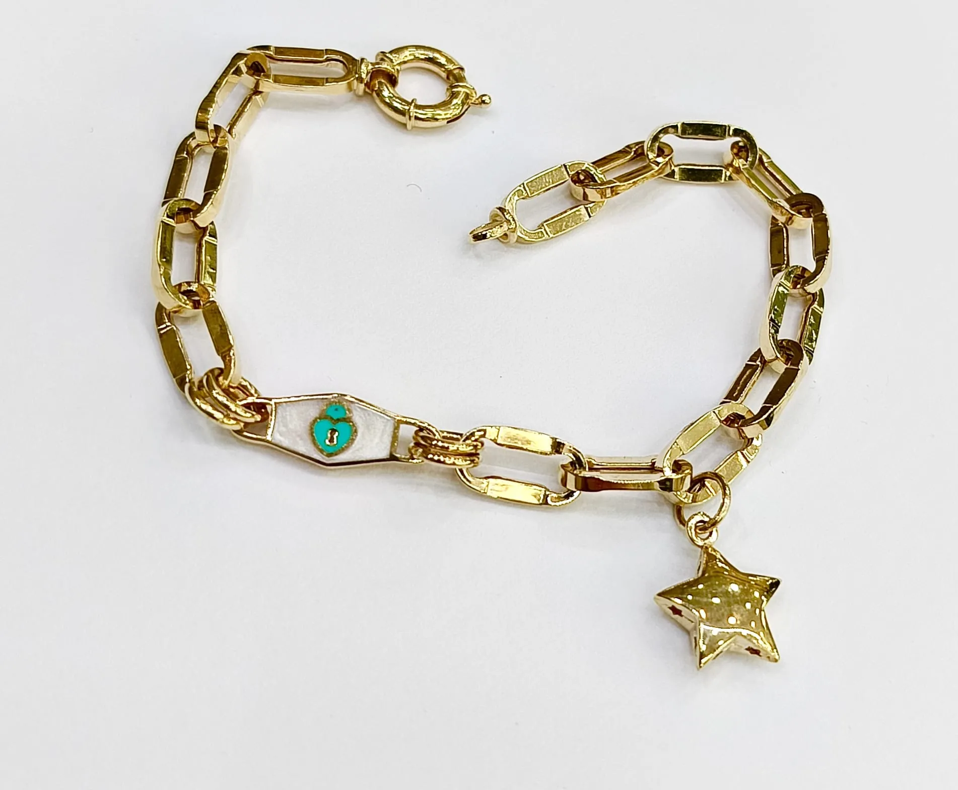 Favori Marka İtalyan Model Kalpli Bileklik 