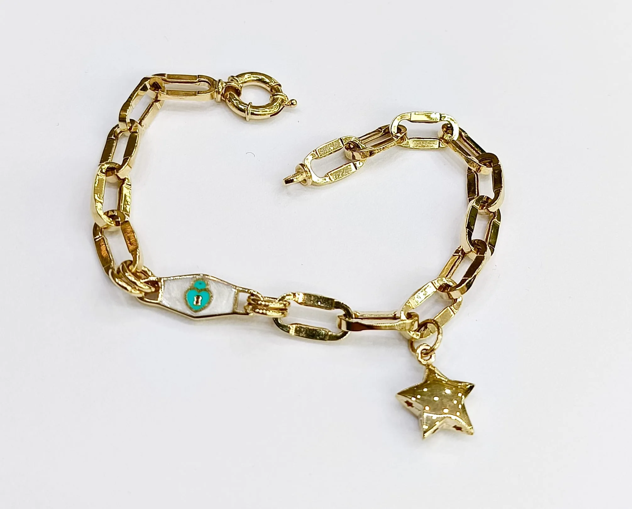 Favori Marka İtalyan Model Kalpli Bileklik 