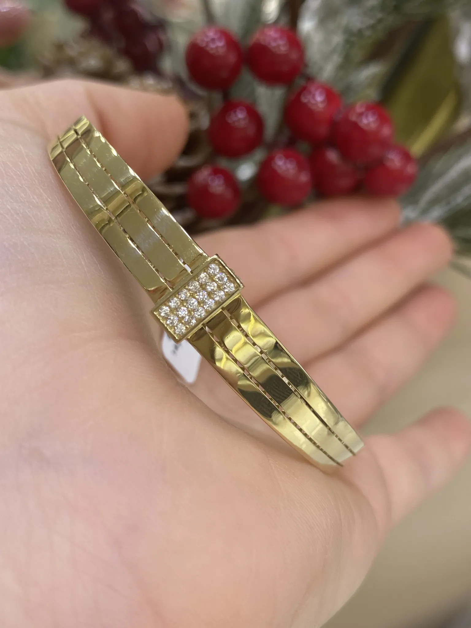 Favori Marka İtalyan Model Taşlı Kelepçe