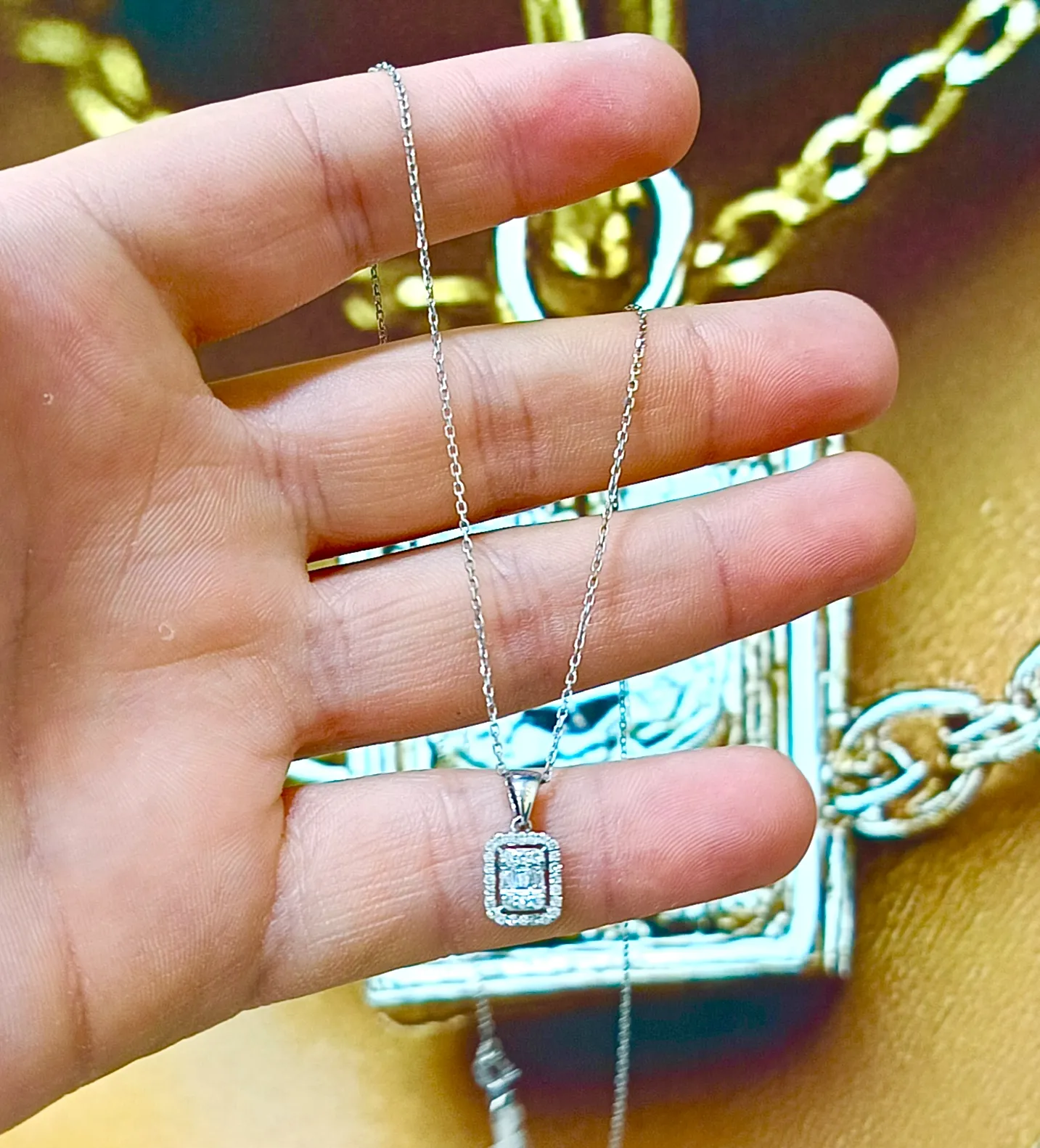 Baget Pırlanta Kolye