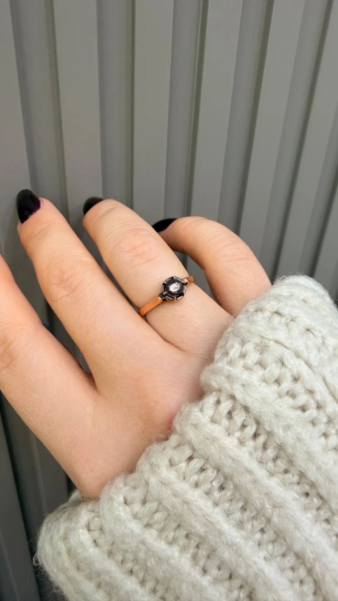 Pinsa Elmas Tektaş Model Yüzük