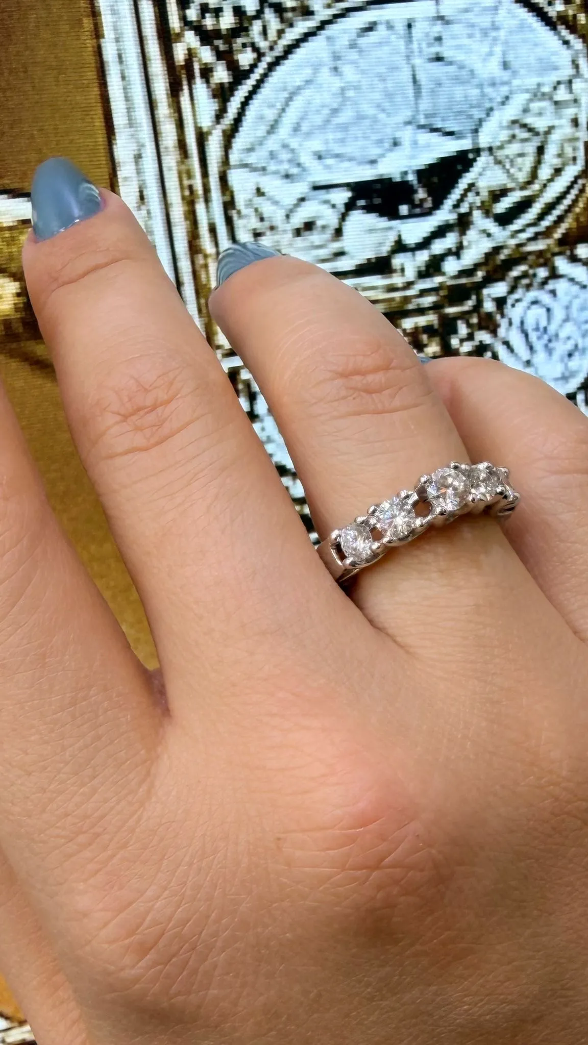 Pırlanta El İşi Özel Tasarım Beştaş Yüzük