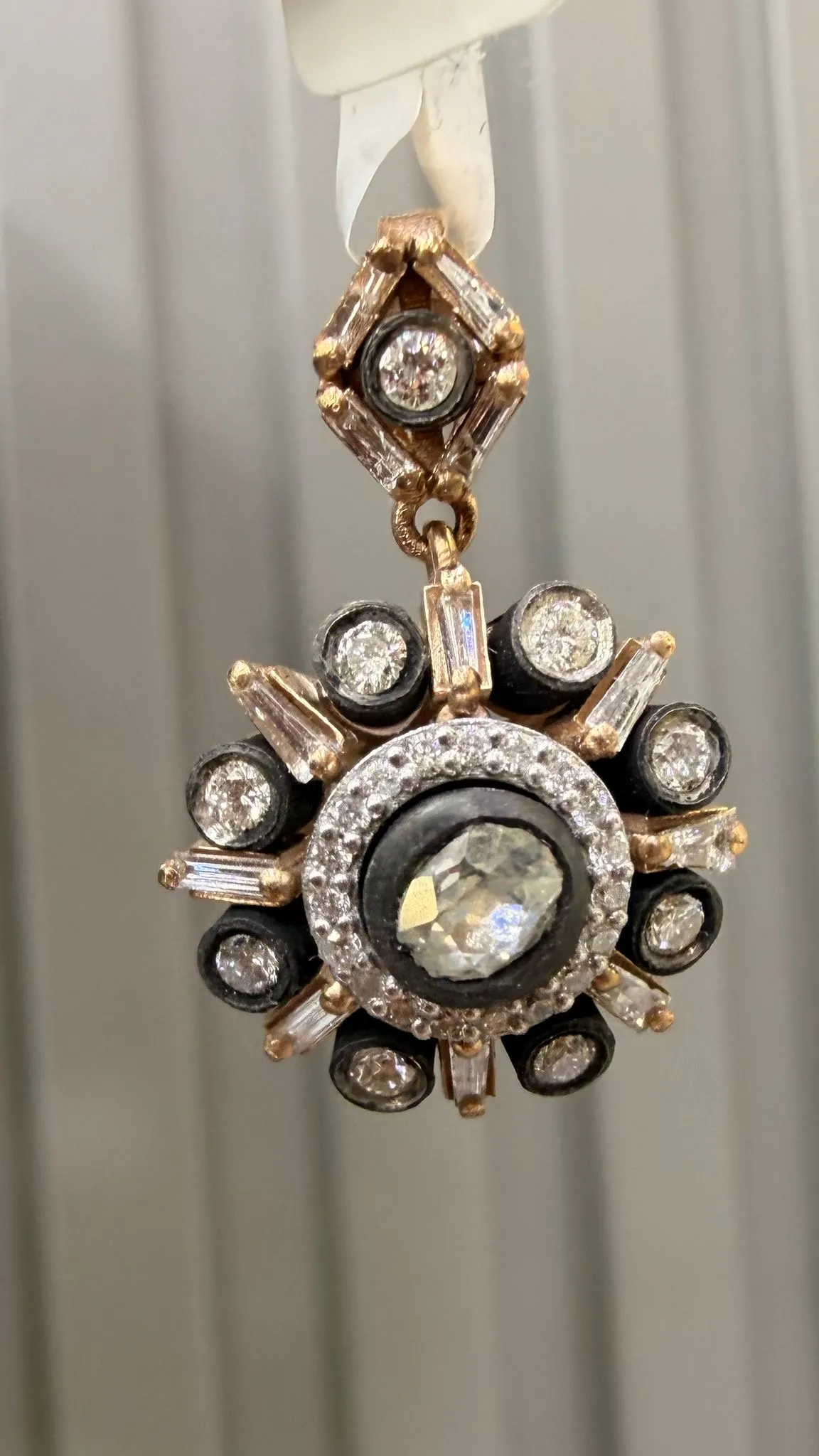 Vintage Elmas Ve Pırlanta Gül Uç