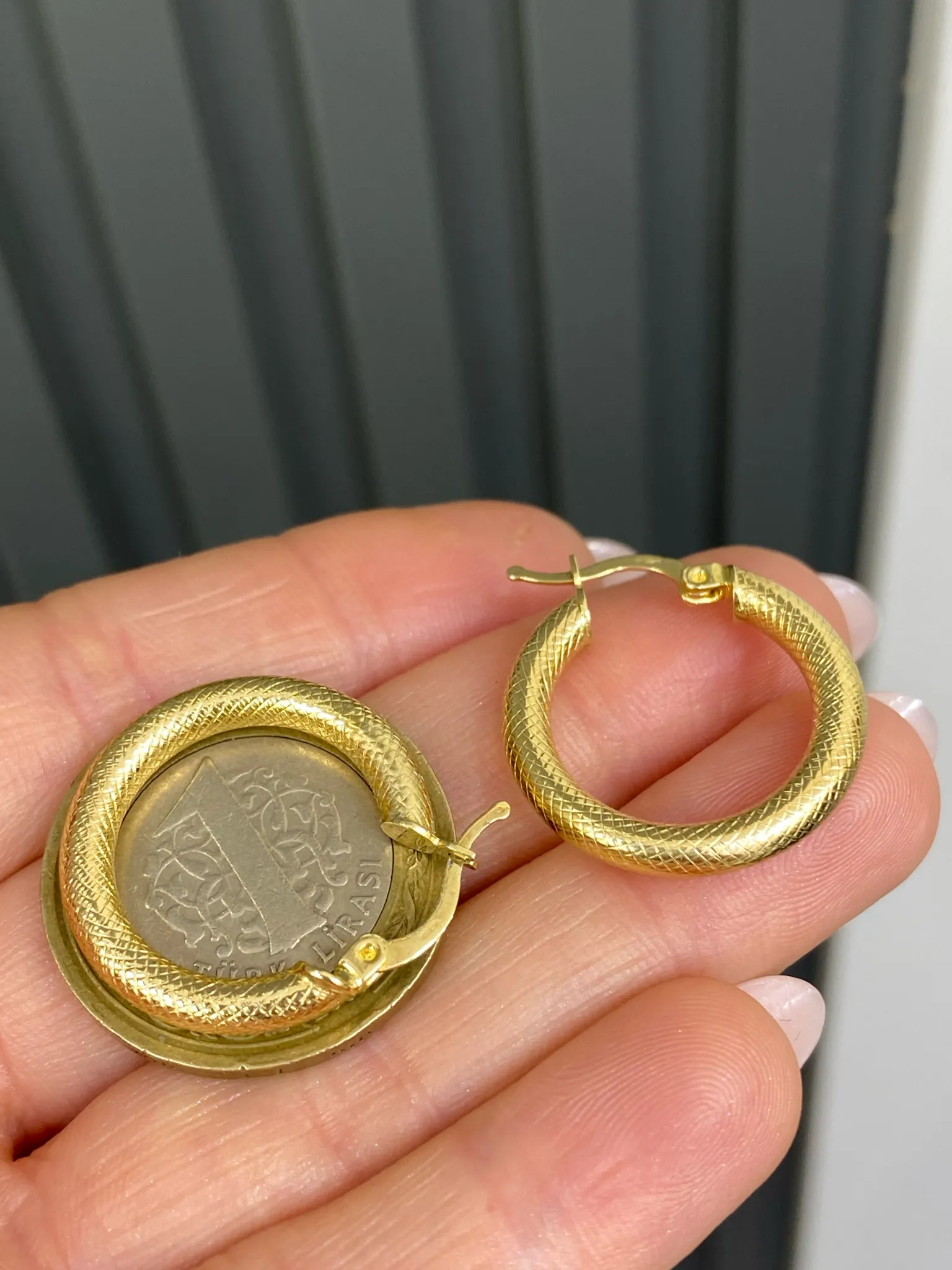 14 Ayar Tasarım Model KÜPE