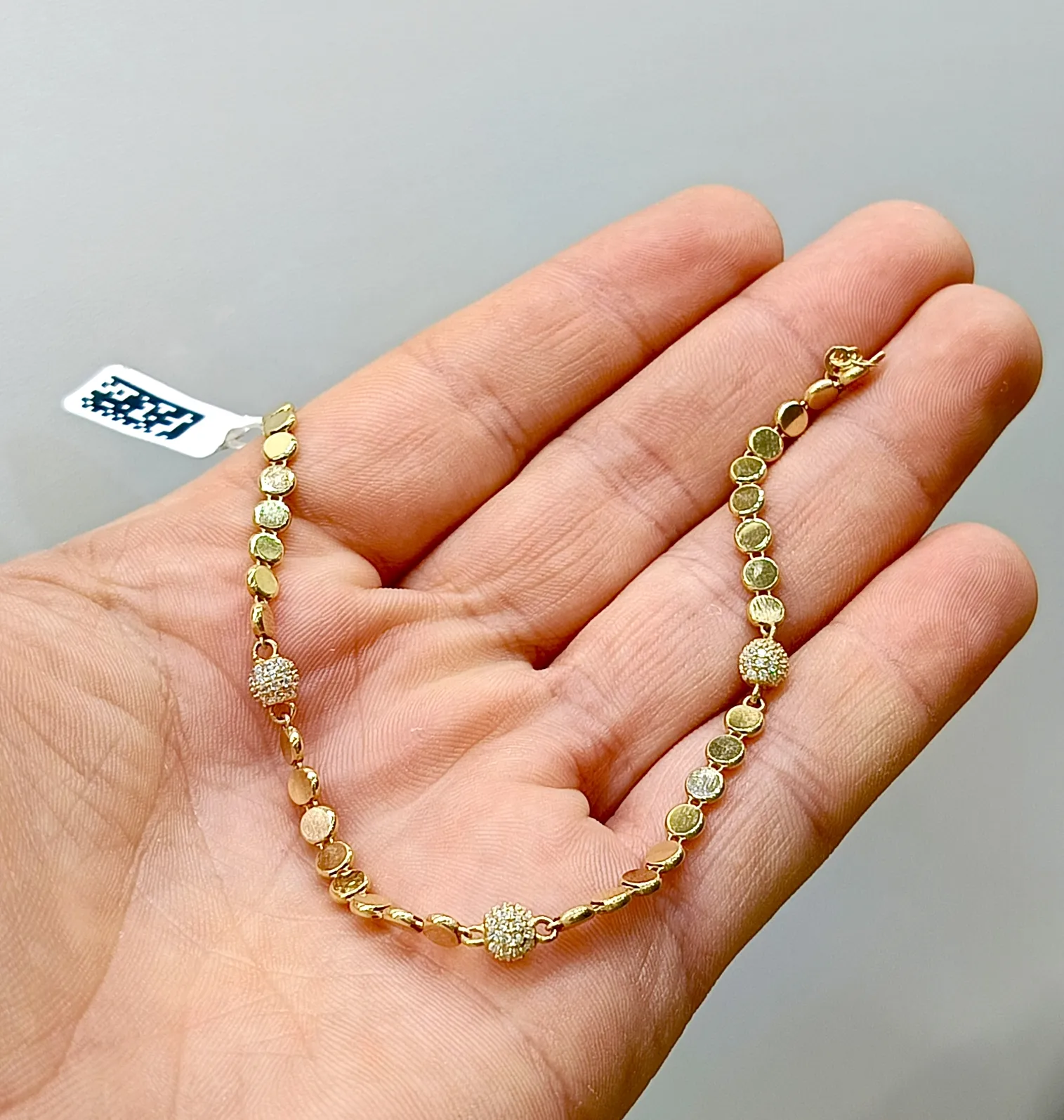 Favori Marka Taşlı Hallow Bileklik 20 cm