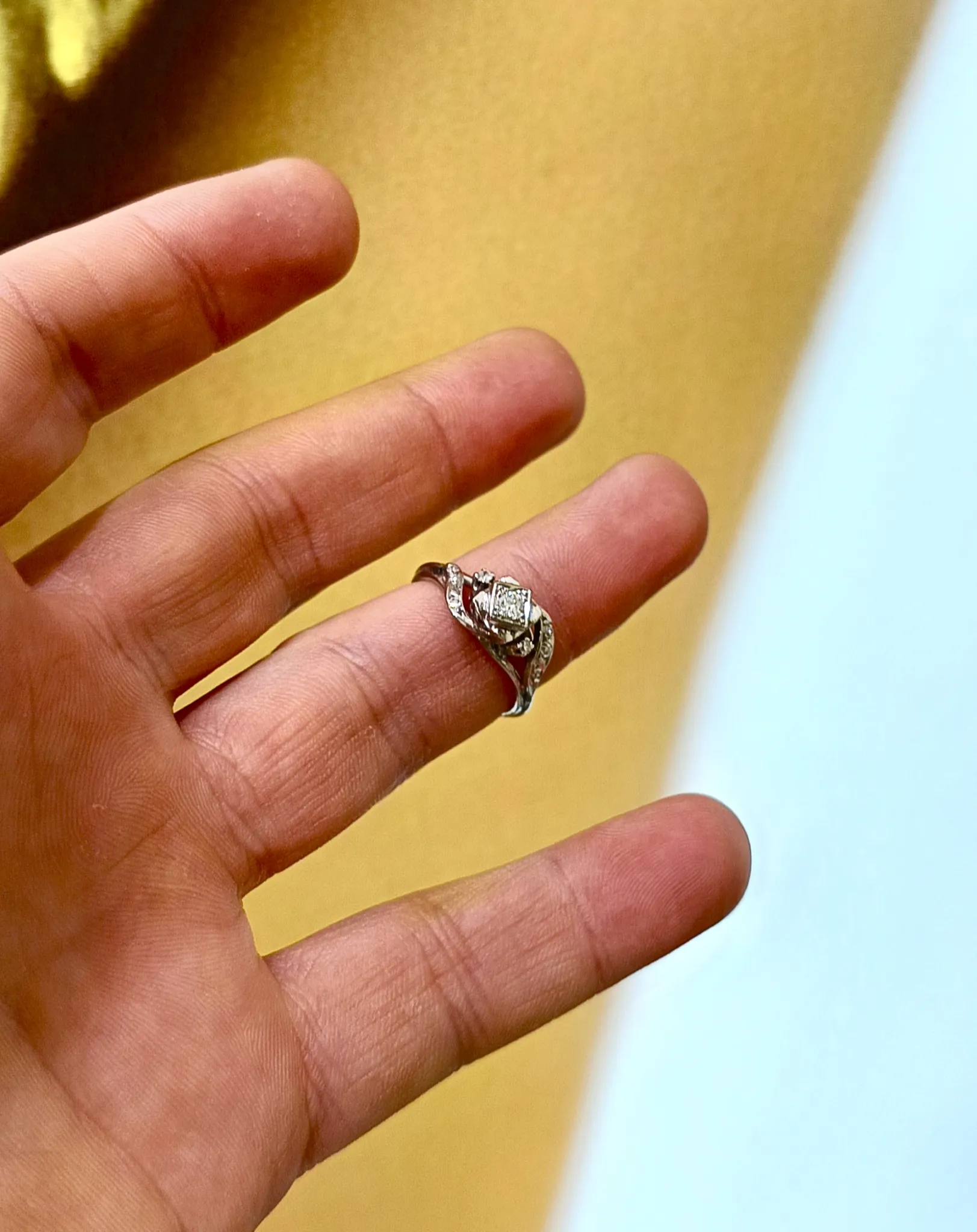 Antika Pırlanta Yüzük