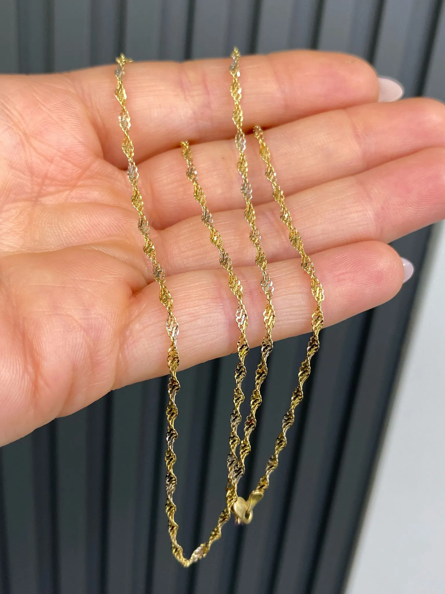 Favori Marka Çift Renkli Fırfır Zincir 50 Cm