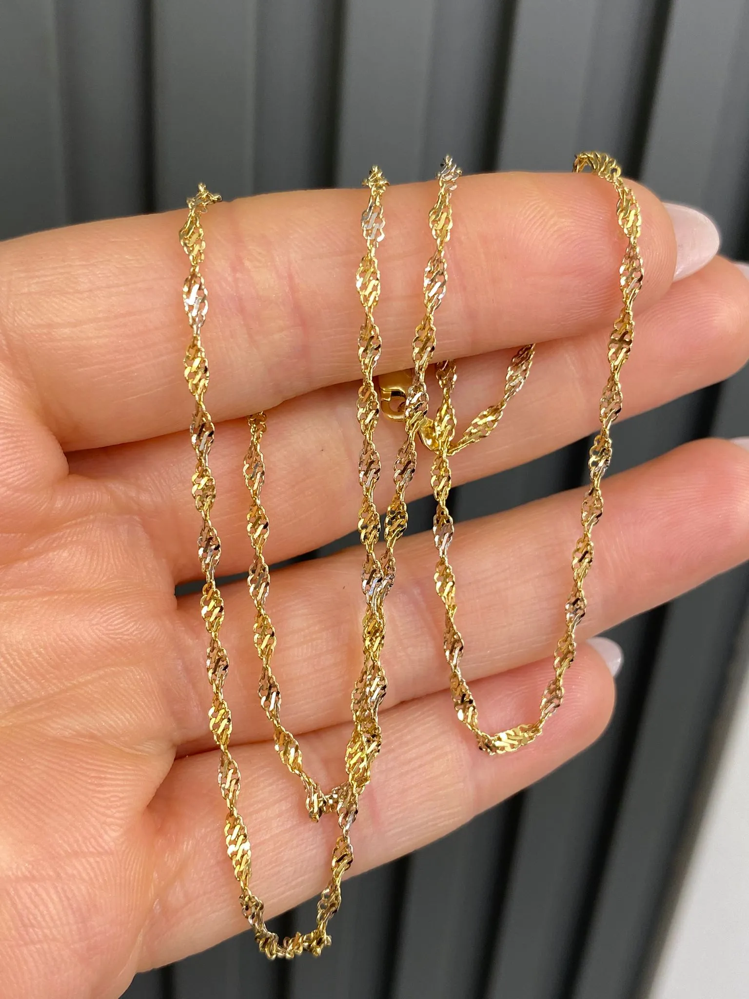 Favori Marka Çift Renkli Fırfır Zincir 50 Cm