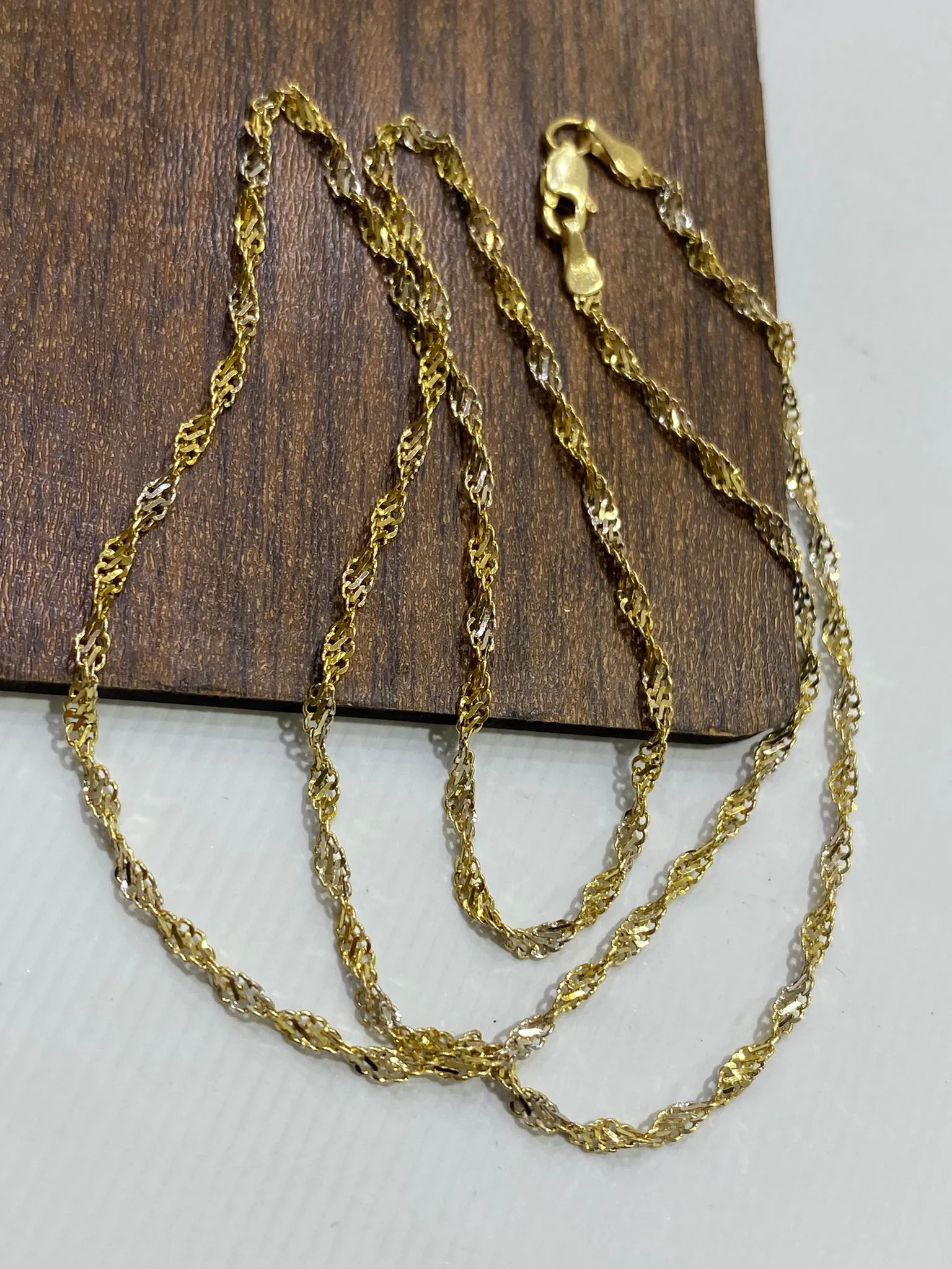 Favori Marka Çift Renkli Fırfır Zincir 50 Cm