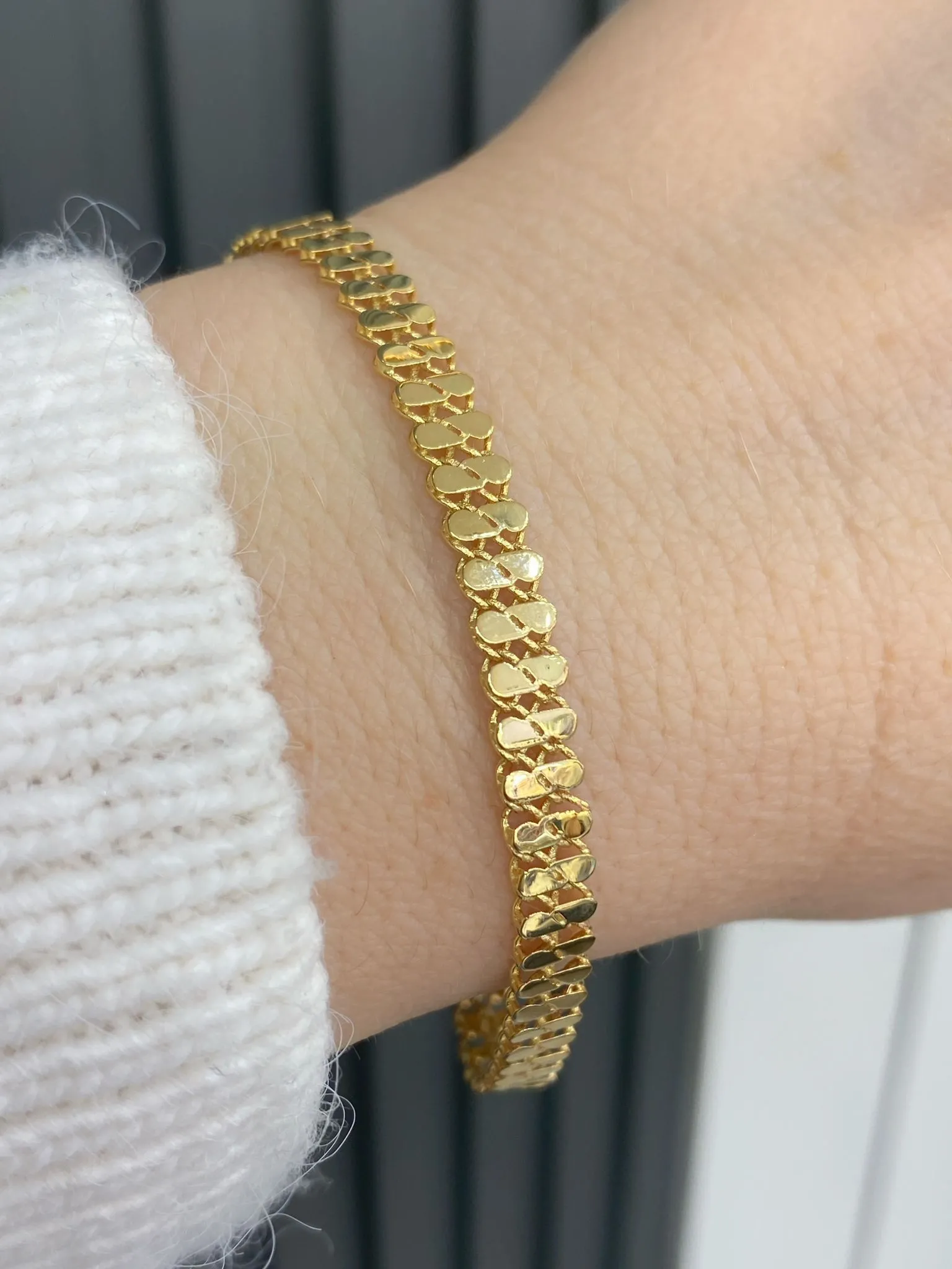 Fvaori Marka Çift Sıralı Pullu Model Bileklik