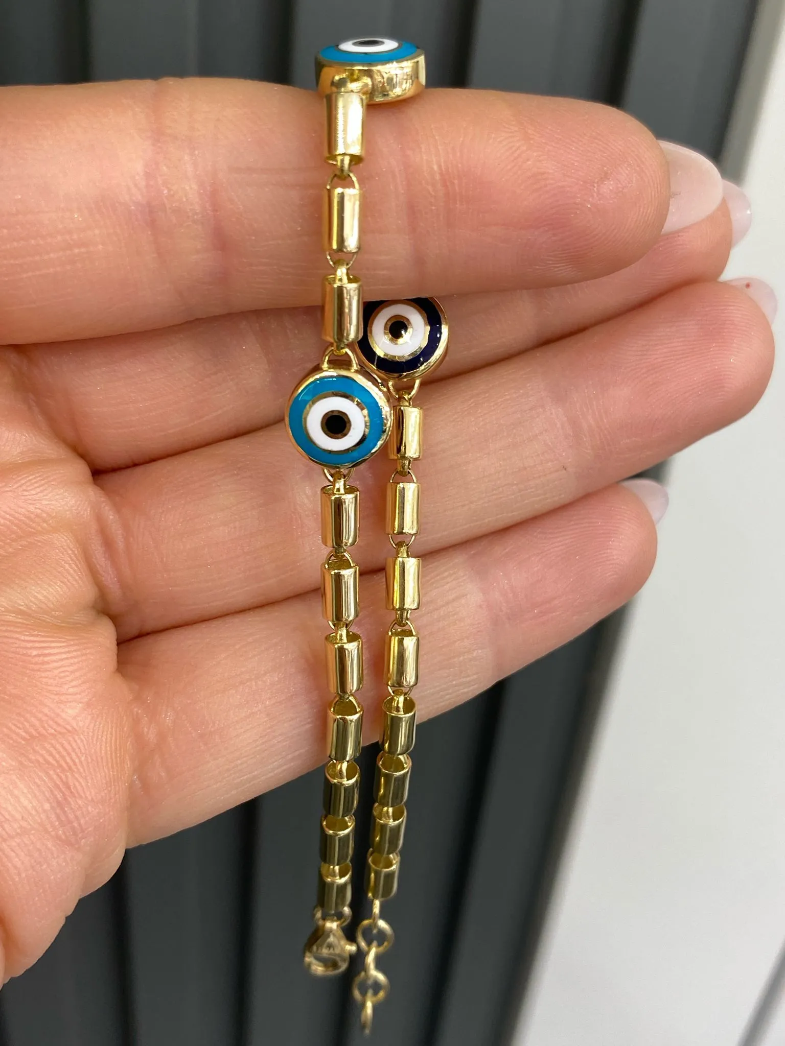 Favori Marka Çift Taraf Mineli Model Bileklik