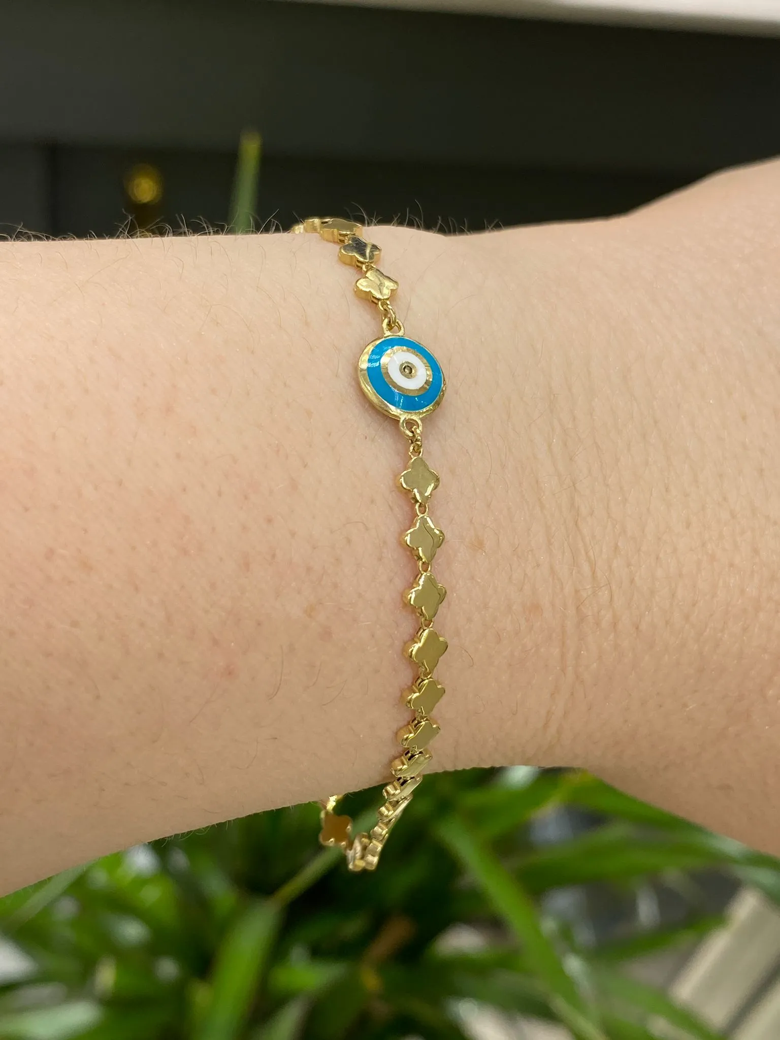 Favori Marka Mavi Mineli Model Bileklik