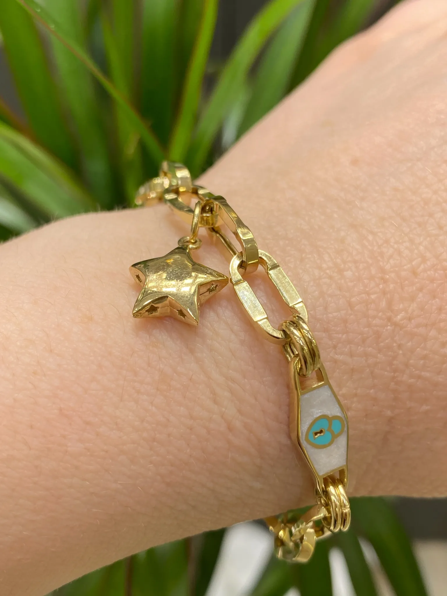 Favori Marka İtalyan Model Kalpli Bileklik 