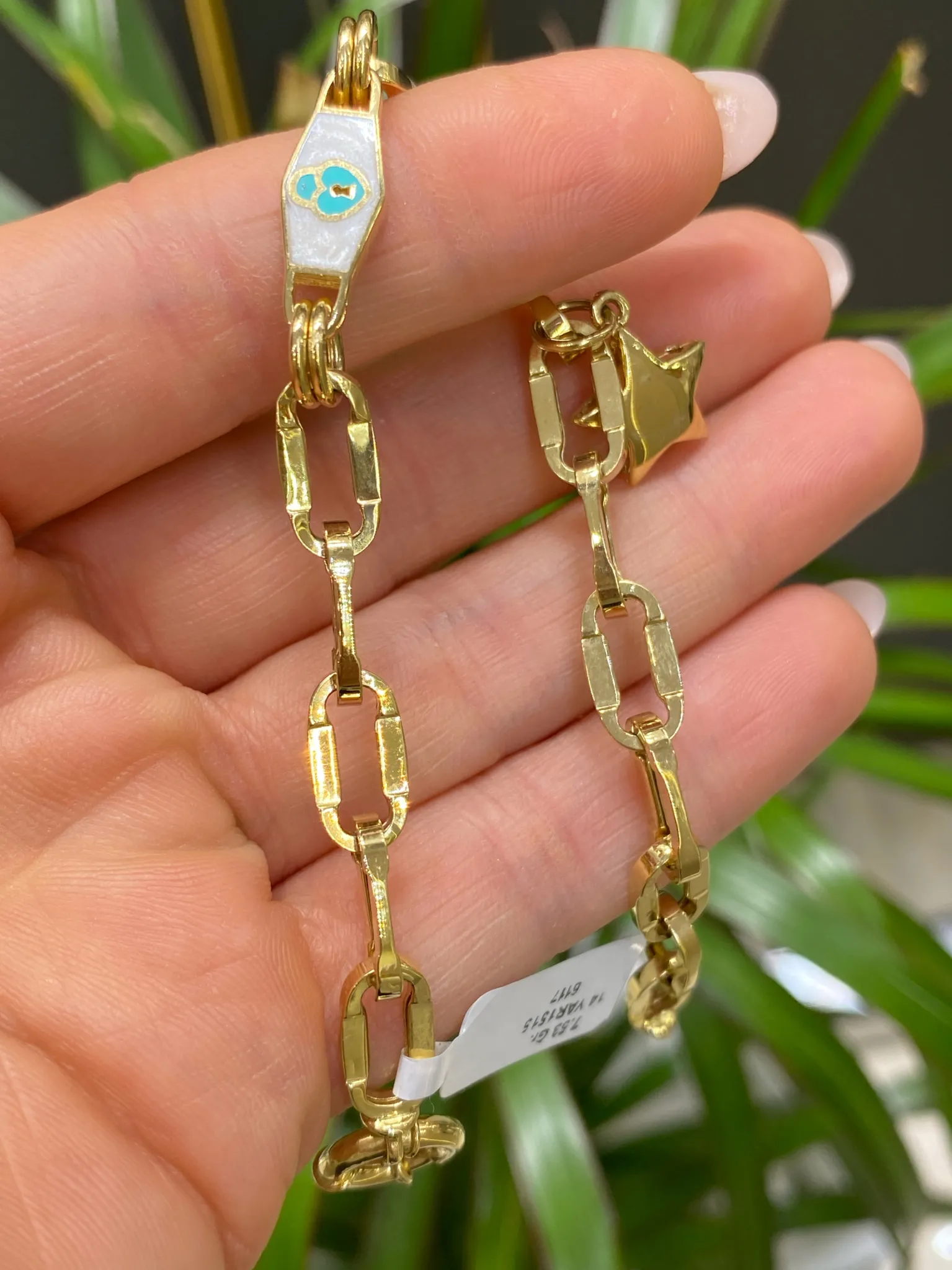 Favori Marka İtalyan Model Kalpli Bileklik 