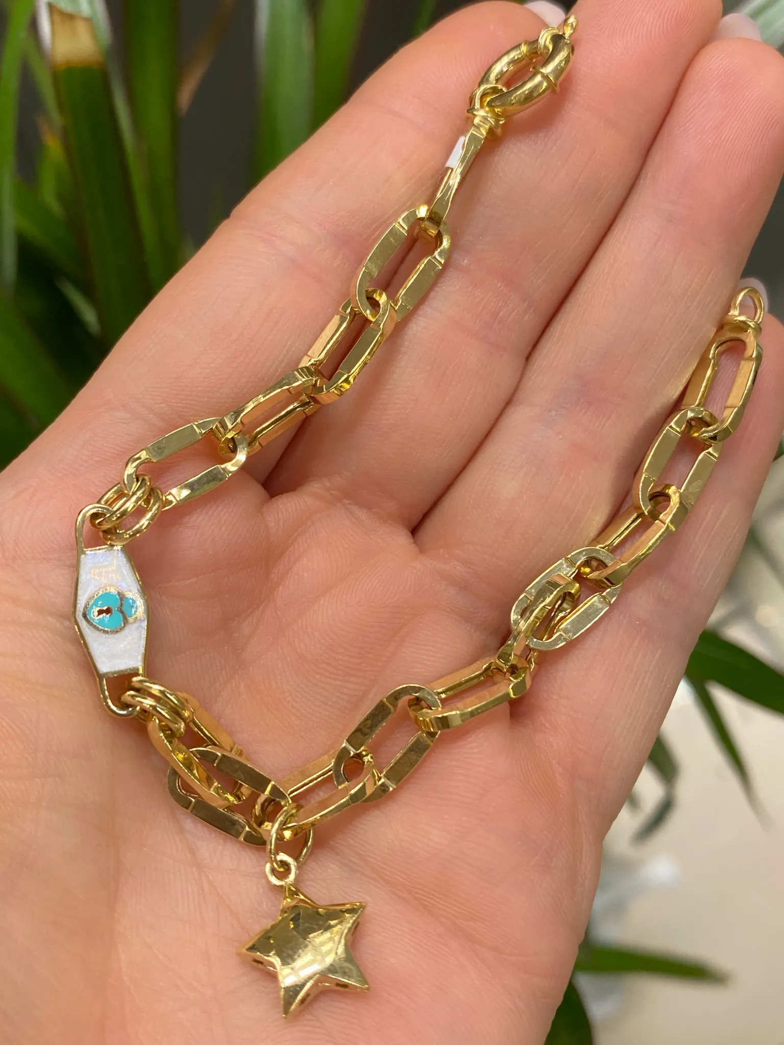 Favori Marka İtalyan Model Kalpli Bileklik 