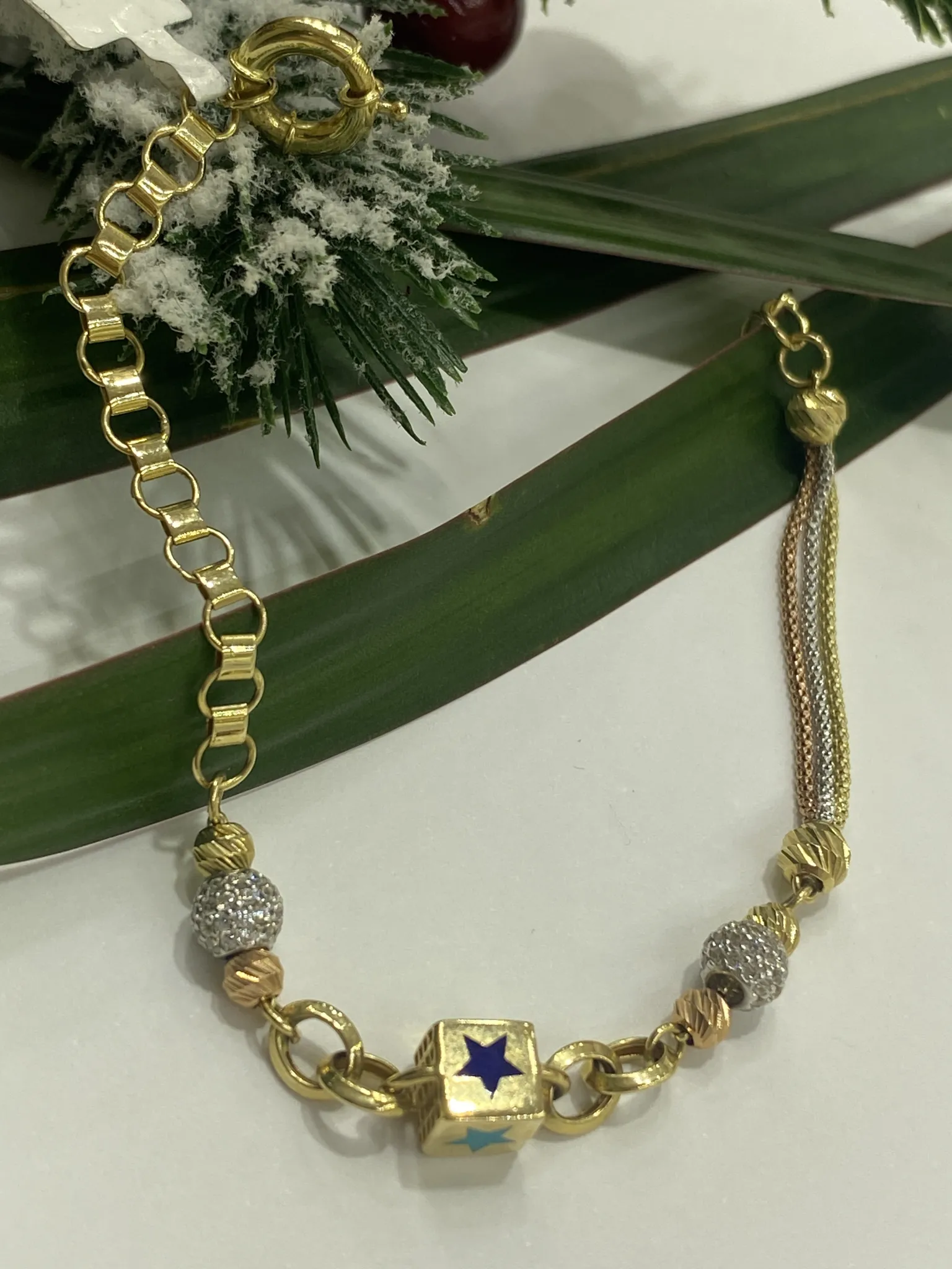 Mineli Dorikalı Model Bileklik 19 cm