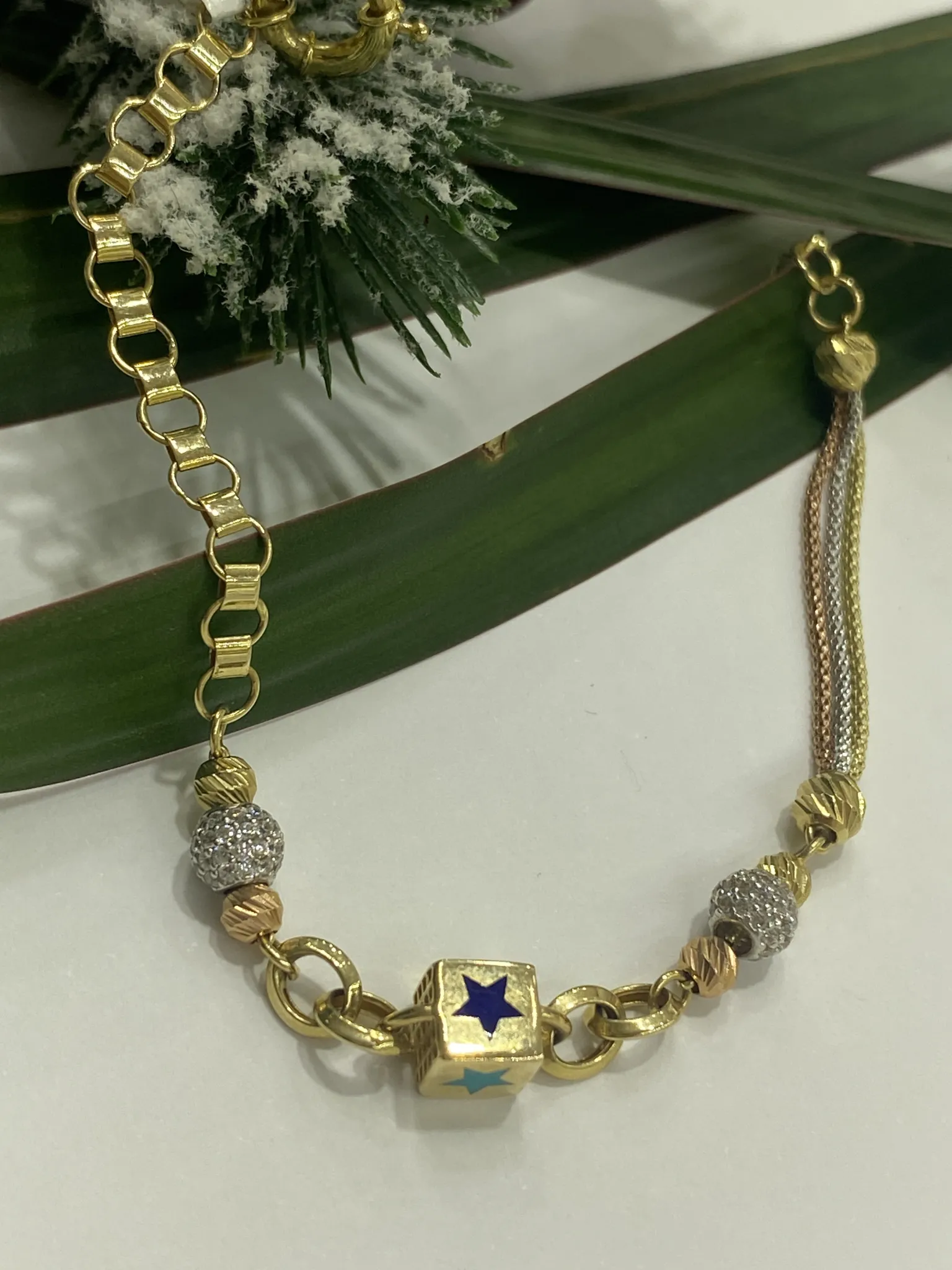 Mineli Dorikalı Model Bileklik 19 cm