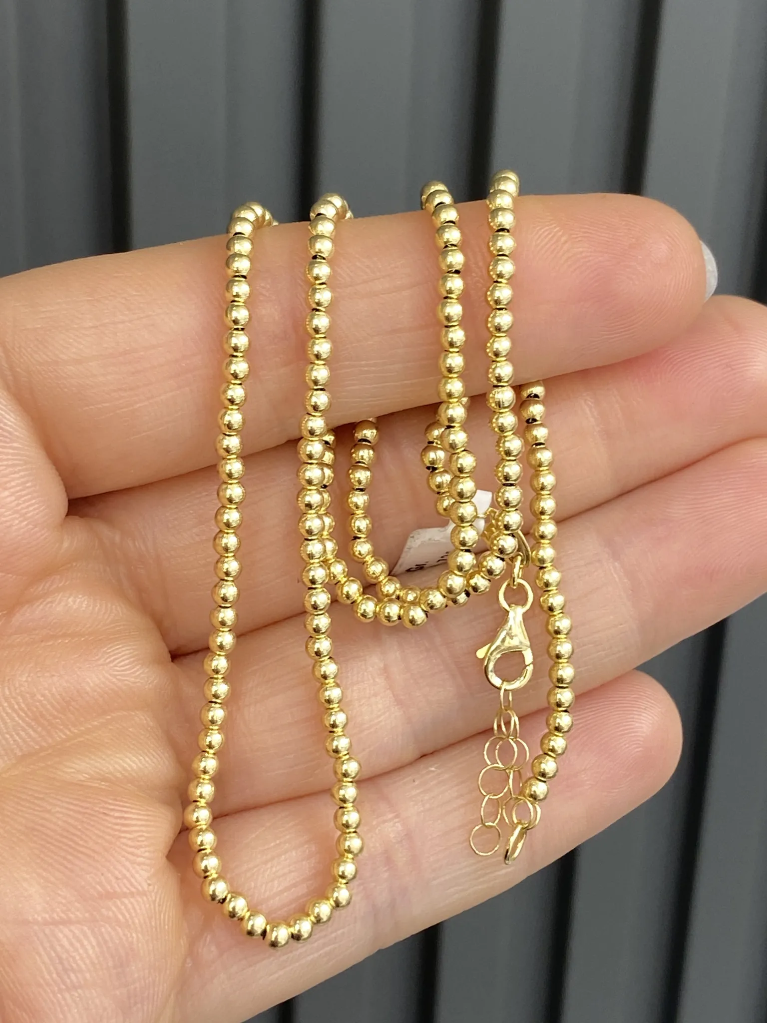 Favori Marka Boncuklu Zincir 45 Cm