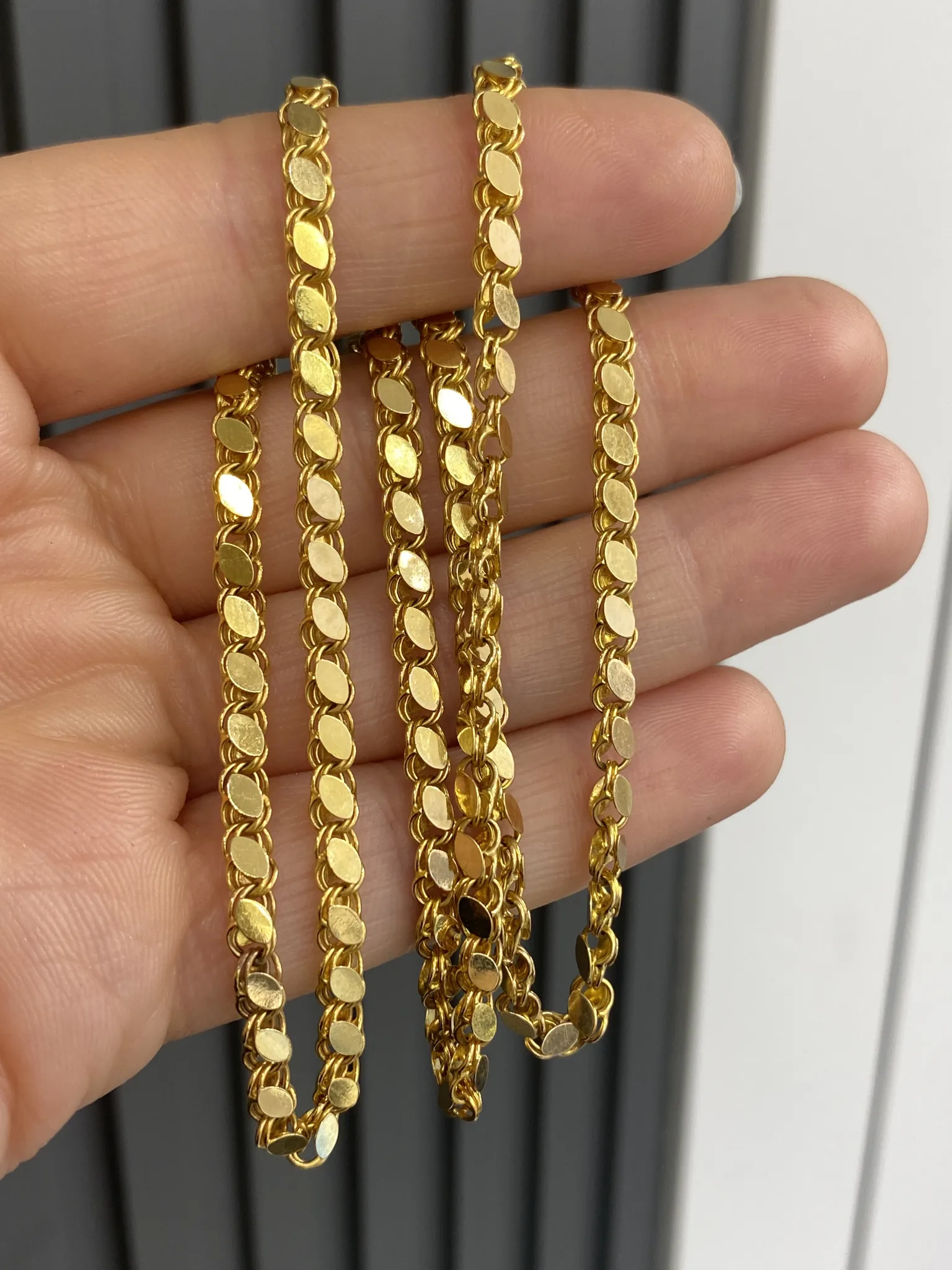 14 Ayar Pullu Model Zincir 55 Cm