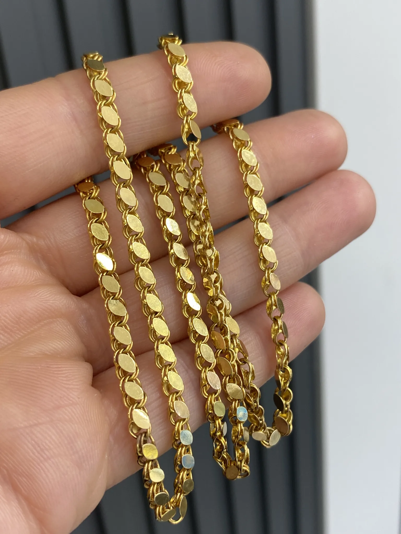 14 Ayar Pullu Model Zincir 55 Cm