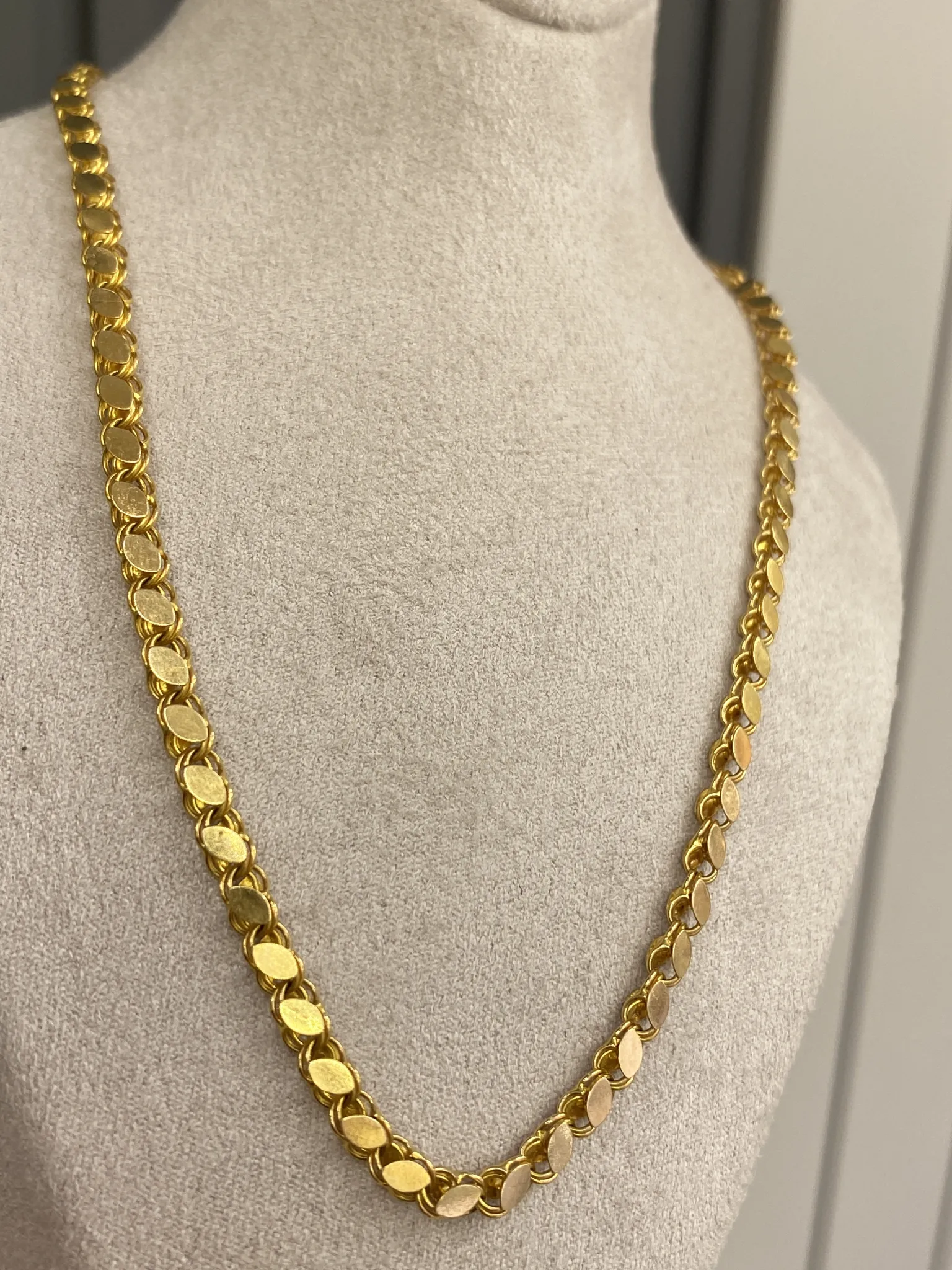 14 Ayar Pullu Model Zincir 55 Cm