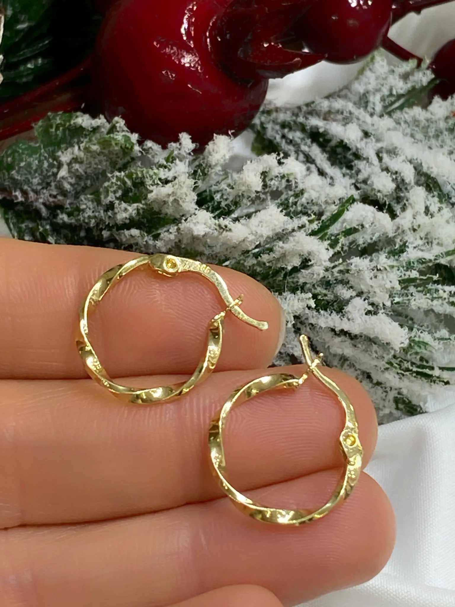 Favori Marka Desenli Halka Küpe 