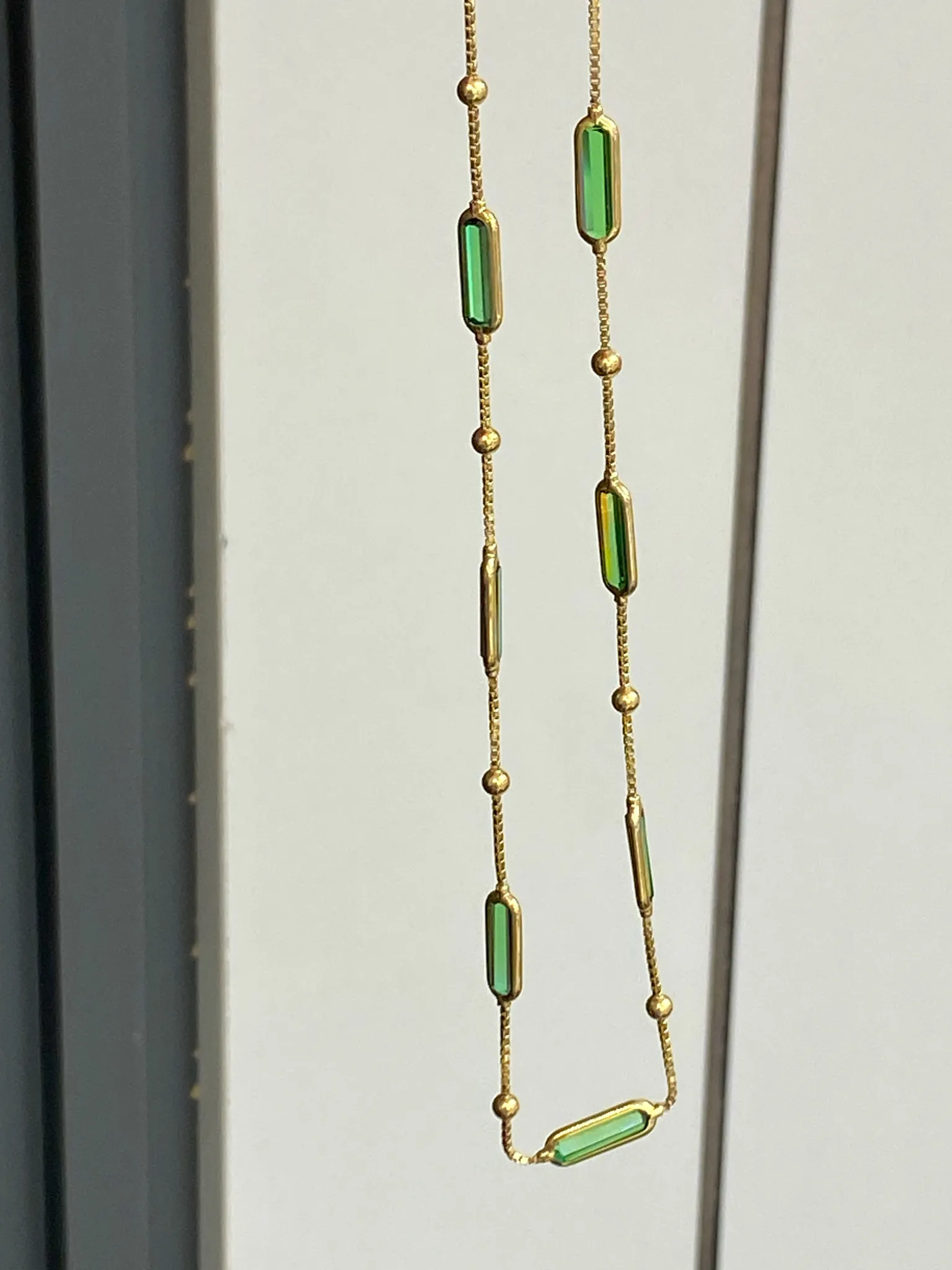 Favori Marka Renkli Taşlı Kolye 45 cm