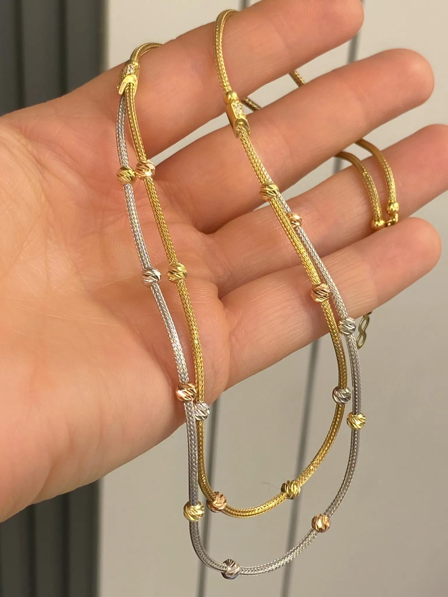 Favori Marka Dorikalı Çift Renk Zincir