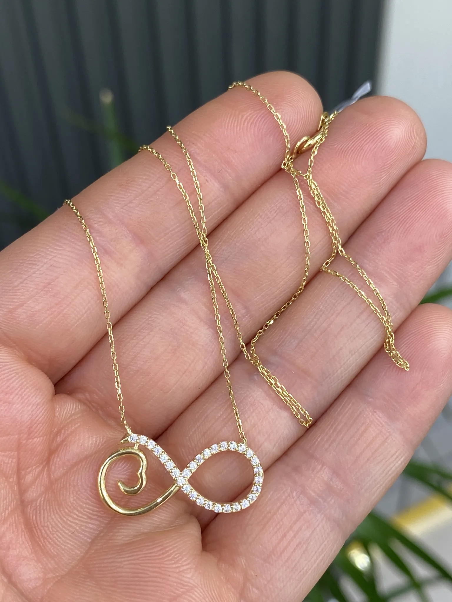 Taşlı Sonsuzluk Model Kolye