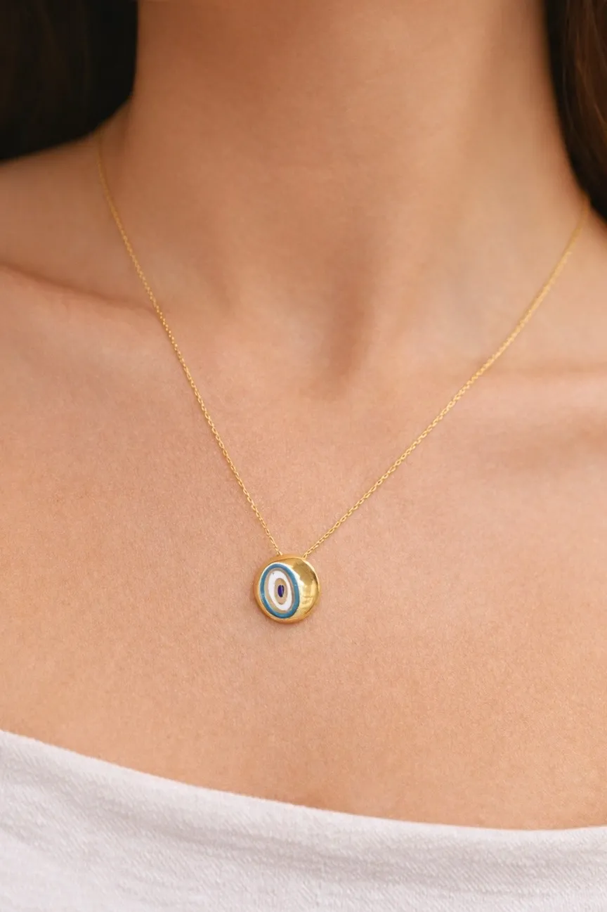 14 Ayar Mineli Model Kolye