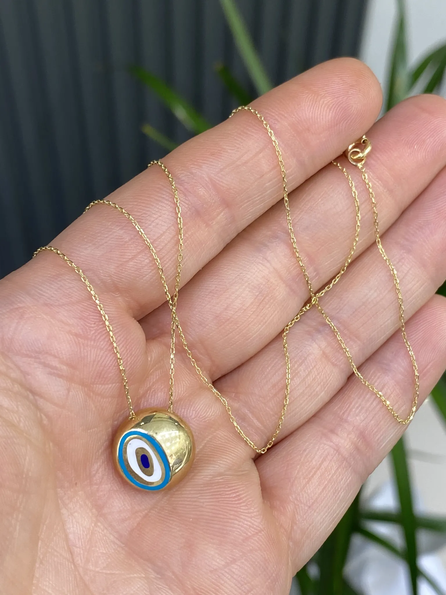 14 Ayar Mineli Model Kolye