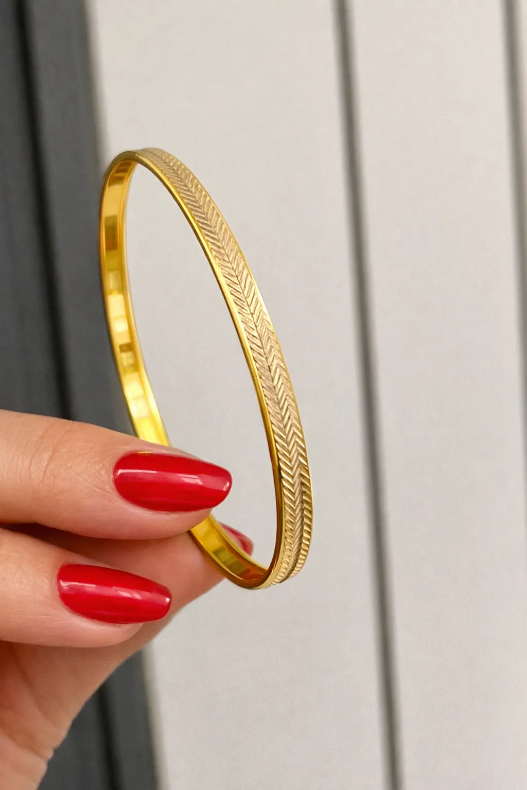 14 Ayar Desenli Hediyelik Bilezik 21 NO