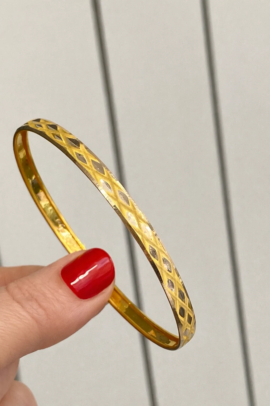 14 Ayar Desenli Hediyelik Bilezik 20 NO