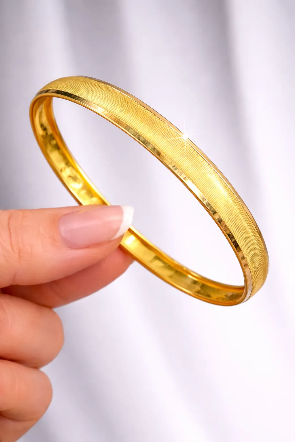 14 Ayar Hediyelik Desenli Bilezik 21 NO