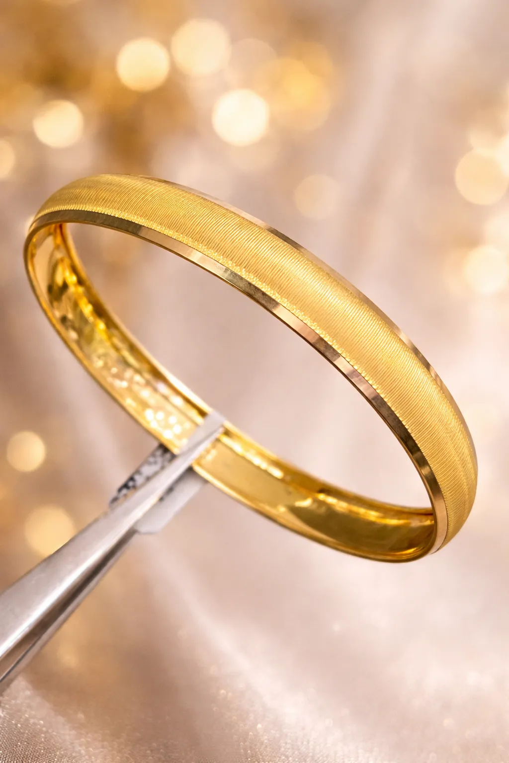 14 Ayar Hediyelik Desenli Bilezik