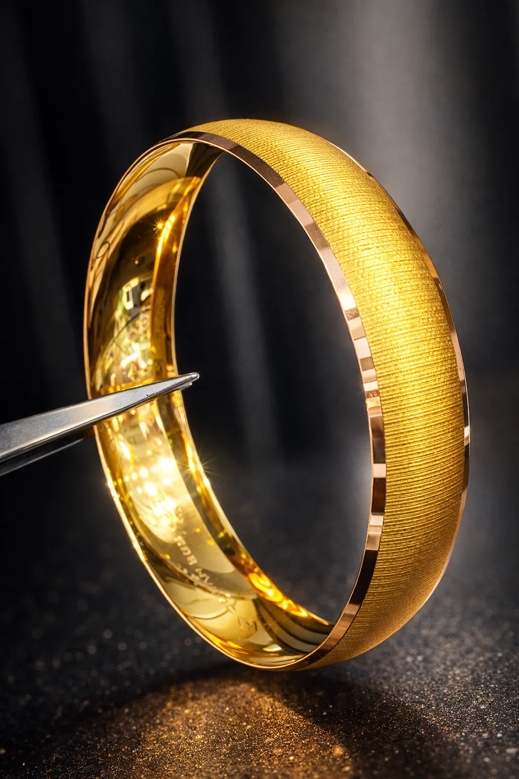 21 Numara 14 Ayar Desenli Bilezik