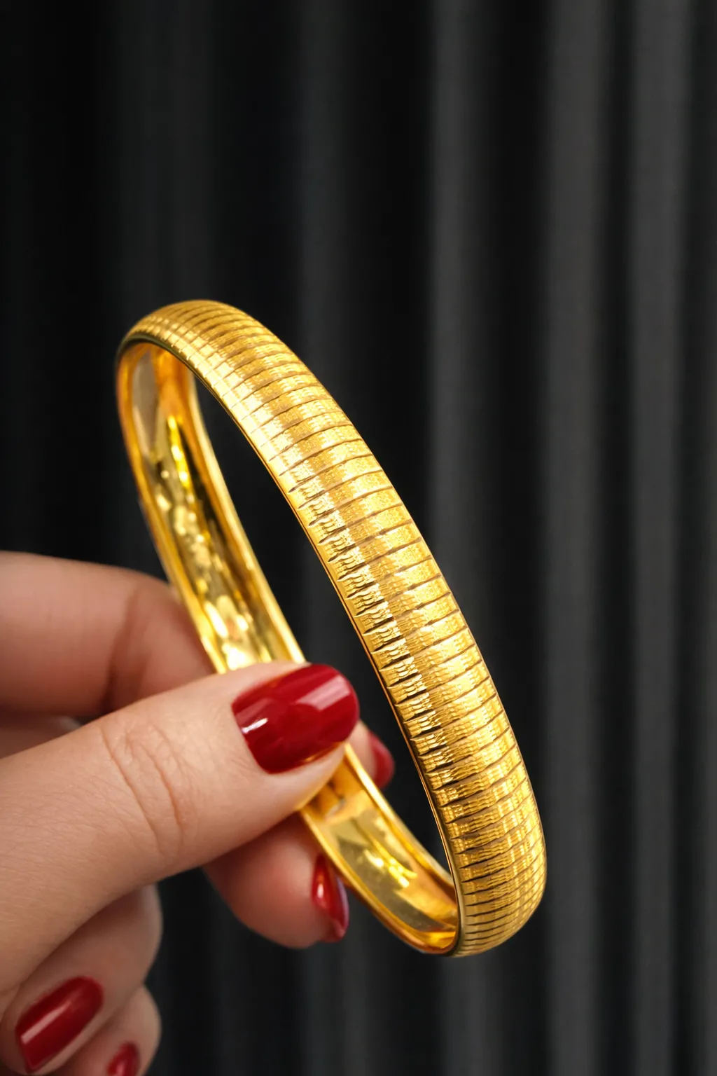 14 Ayar Hediyelik Desenli Bilezik 21 NO