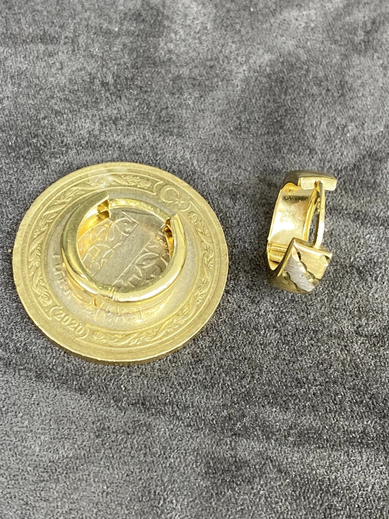 Favori Marka Desenli Halka Küpe