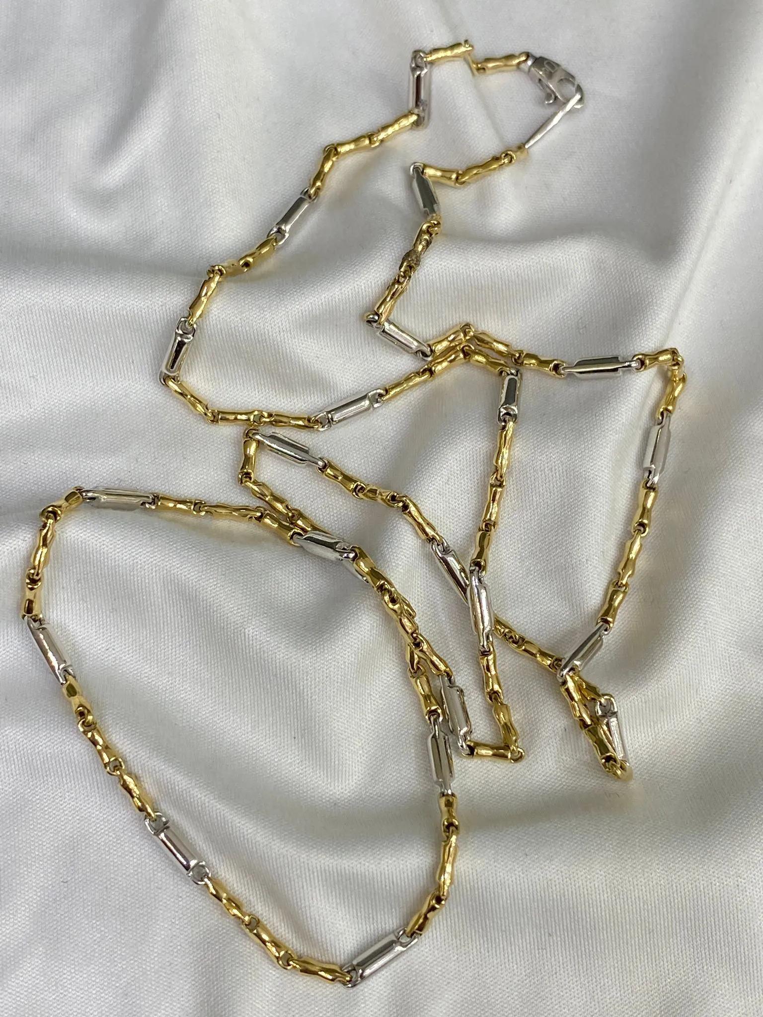 Favori Marka İki Renkli İtalyan Model Zincir 60 Cm